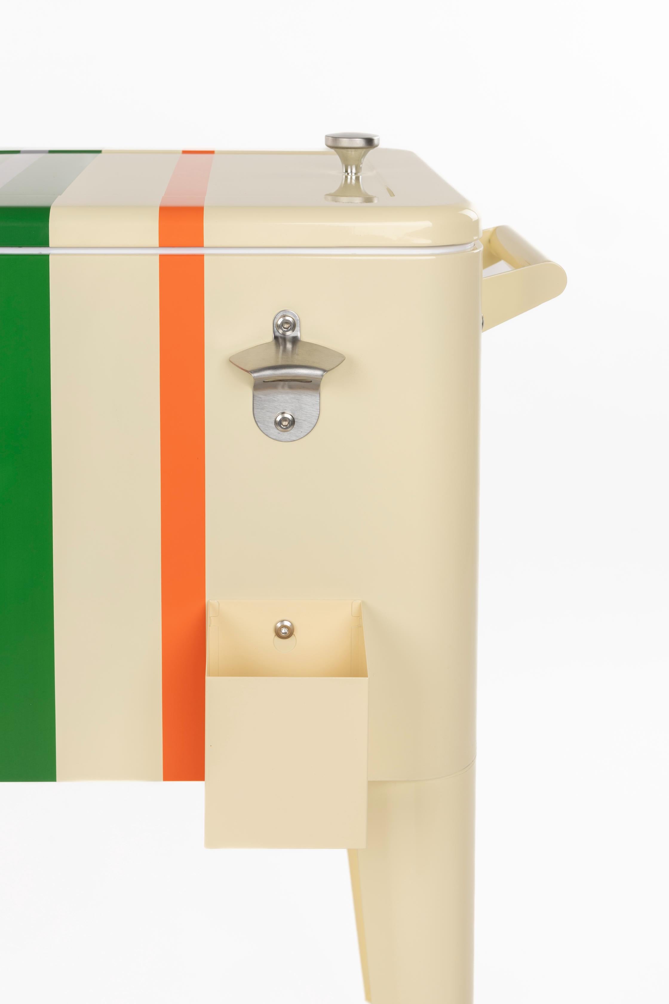 BE COOL Portable Refrigerator Lemon with Green and Orange