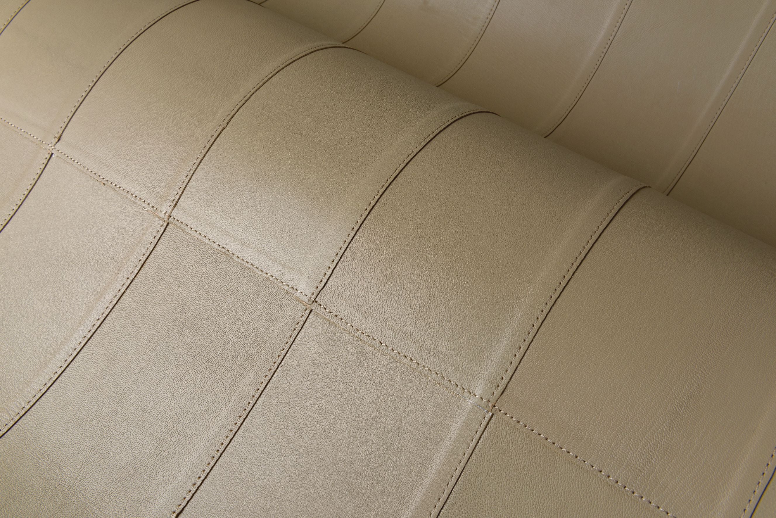 Natural leather wallpaper with geometric pattern PALADIN light brown