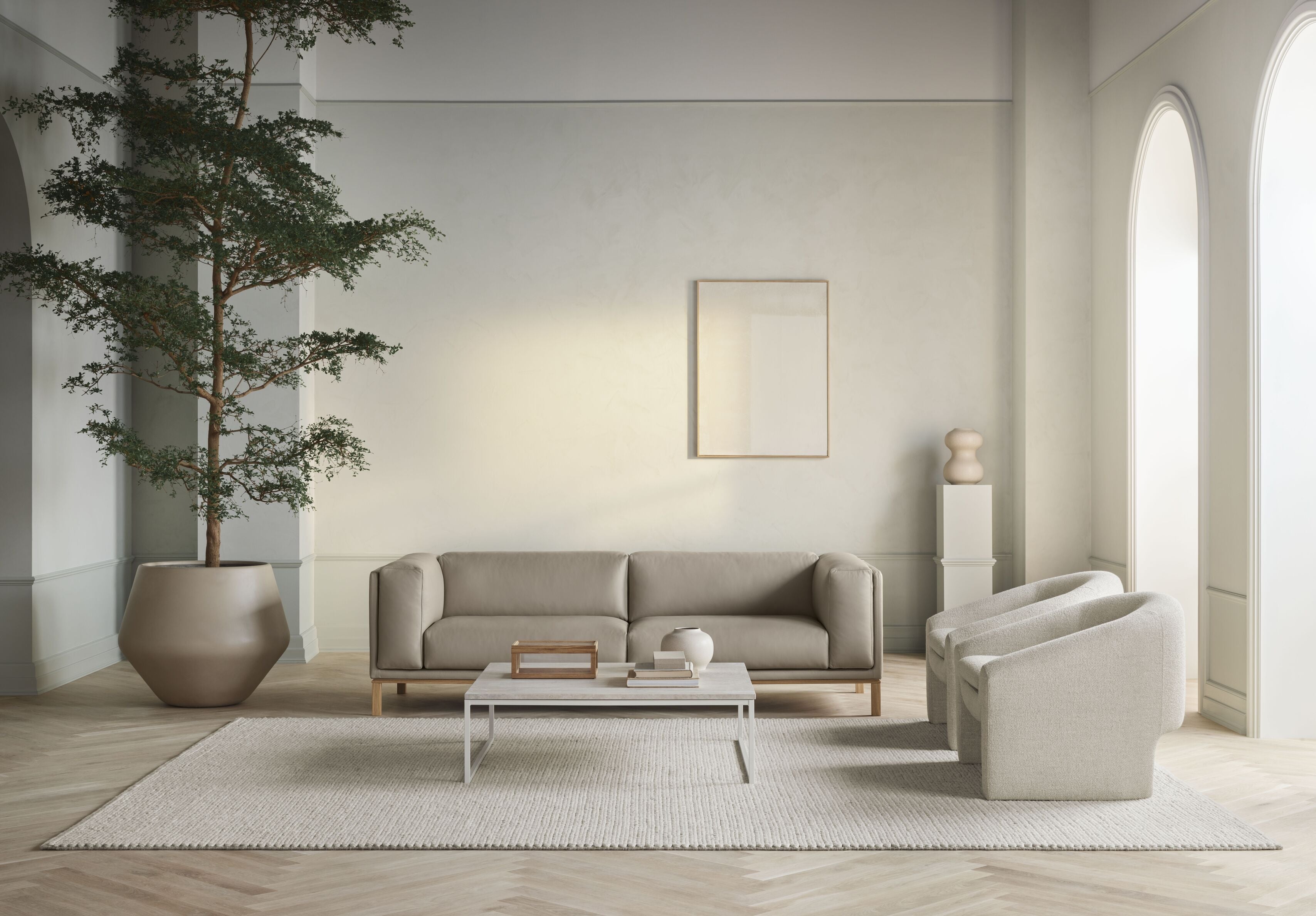 Donica GROVE kremowa ceramika