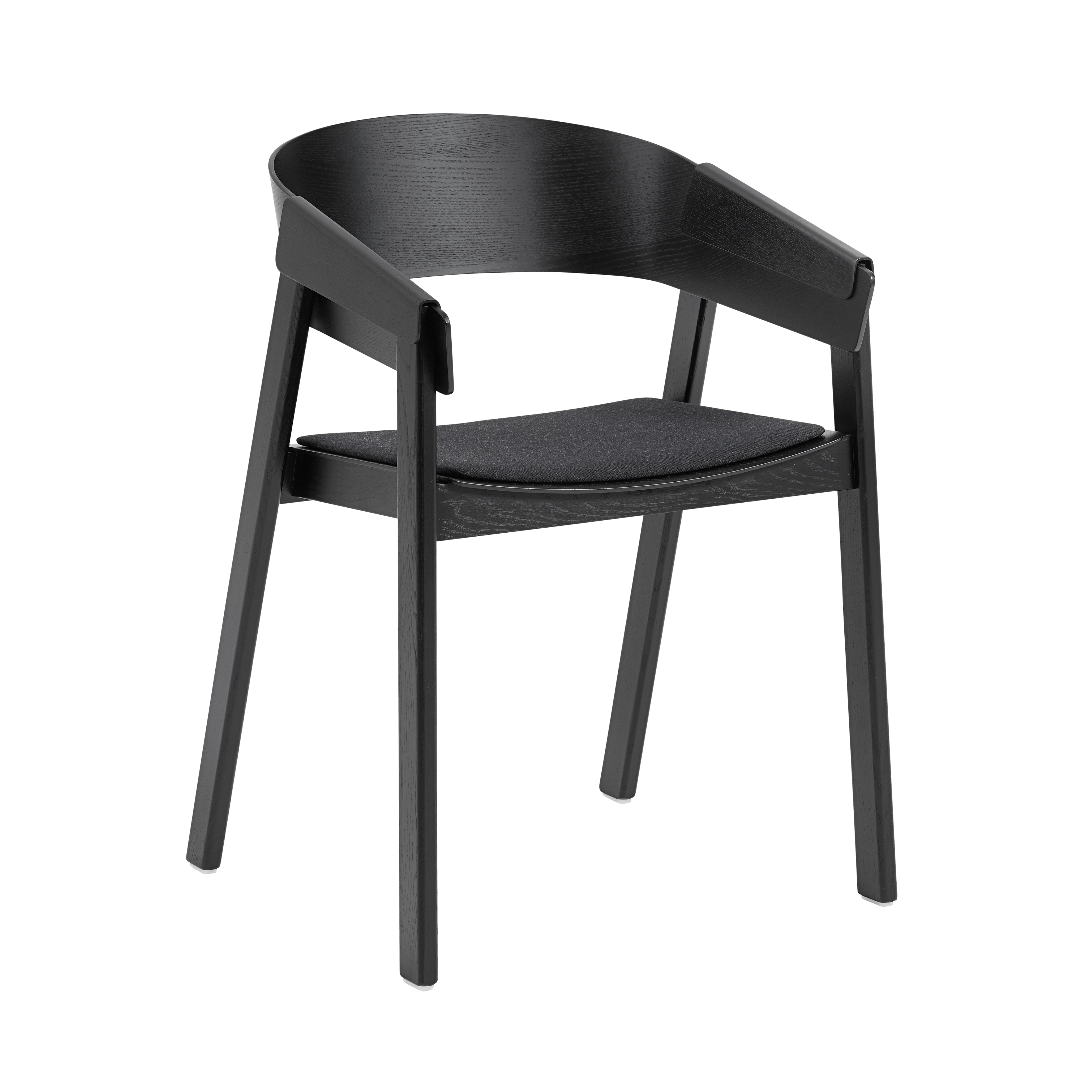 COVER Armchair with Armrests - Customizable with Black Base