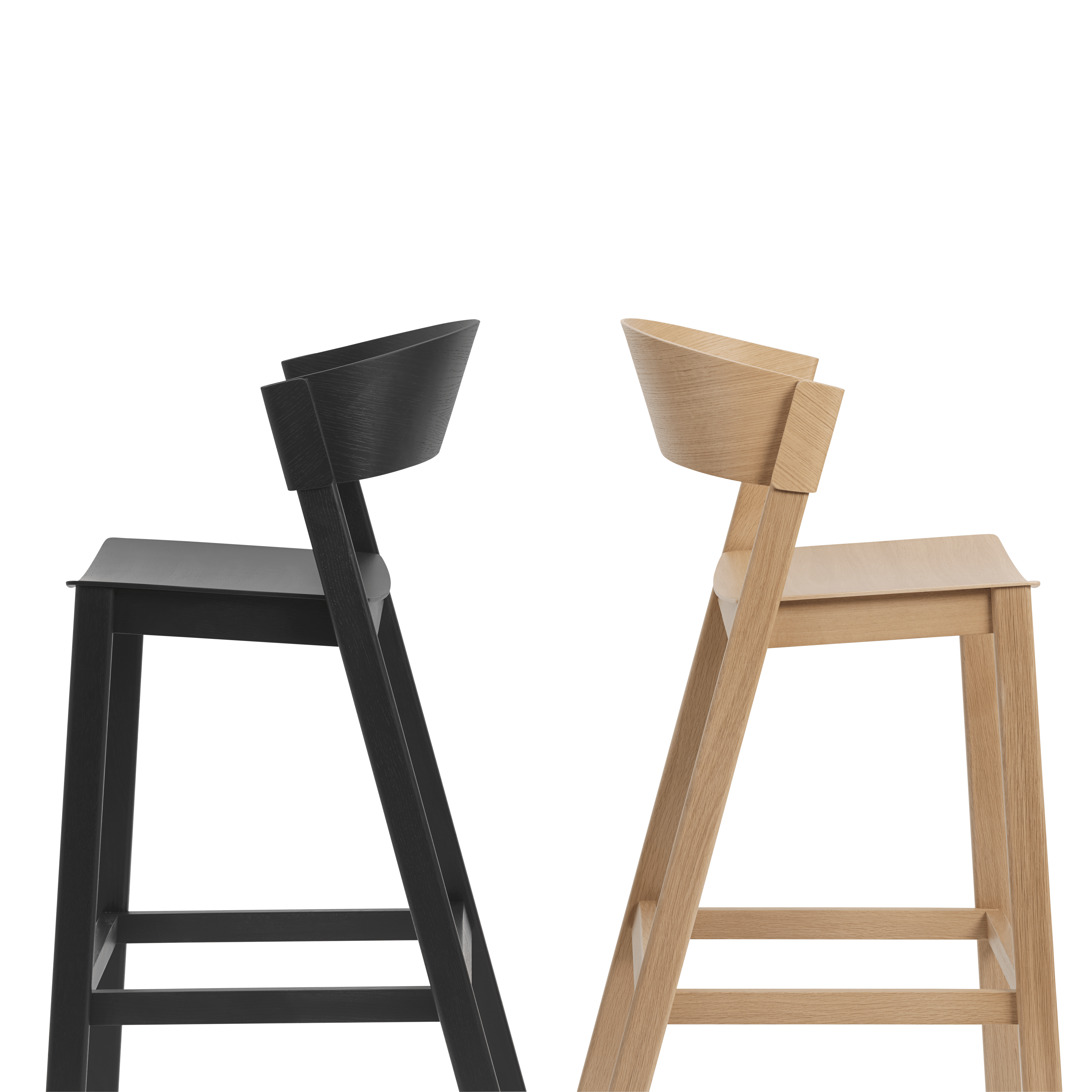 COVER Bar Stool in Oak Veneer