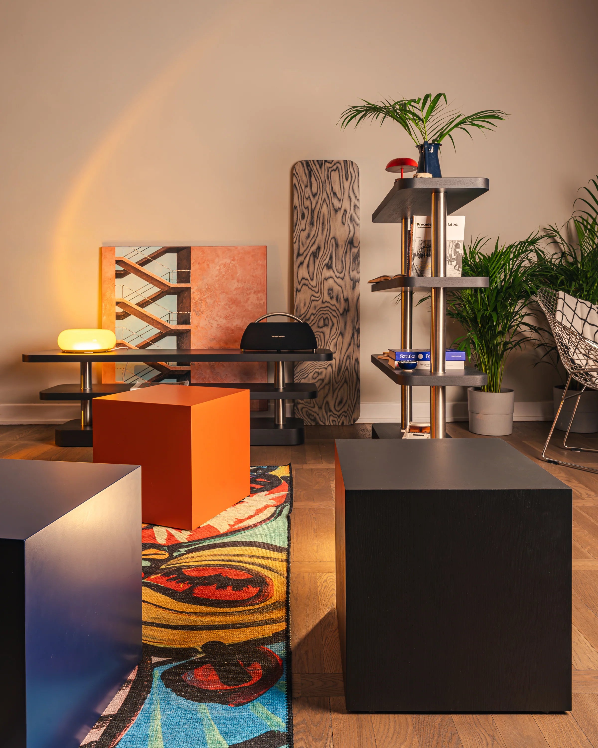 CUBE Red Rooibos Side Table