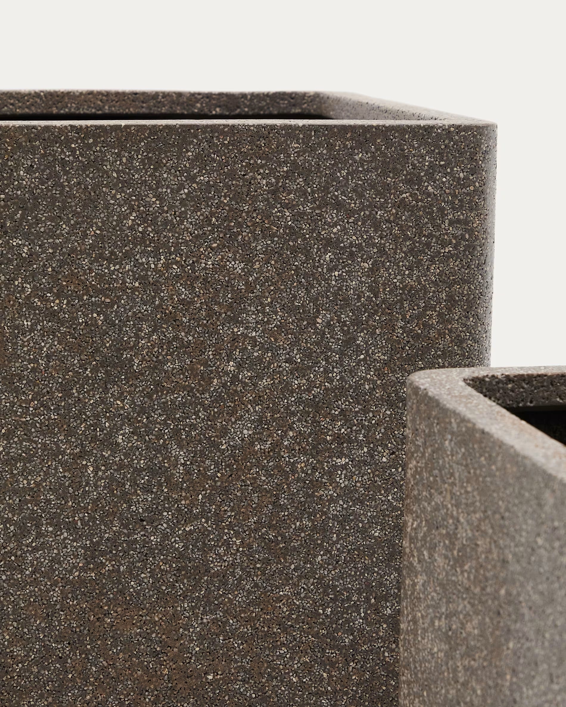 Sada vysokých květináčů MINOA hnědá policement