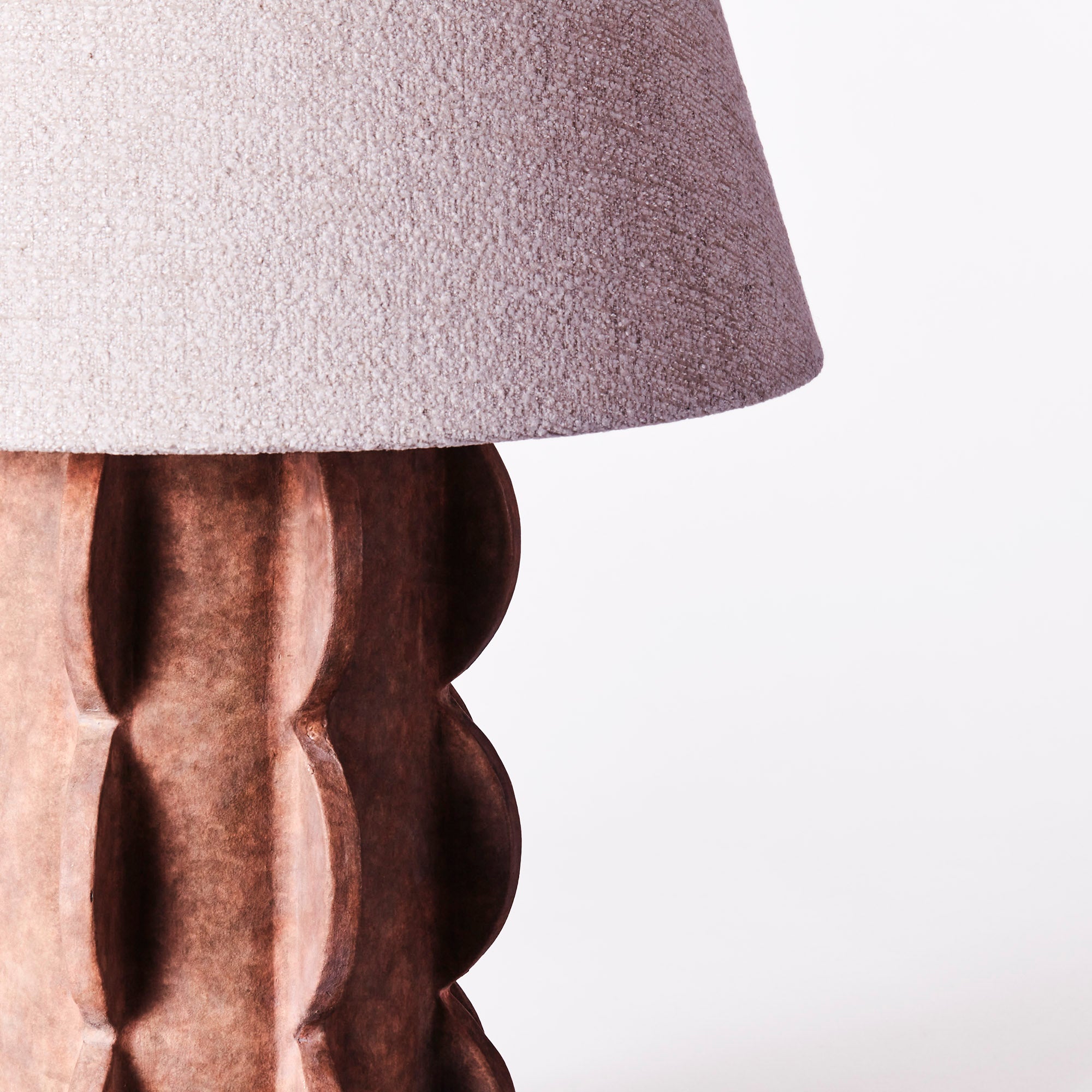 ACISSIMO table lamp brown ceramic