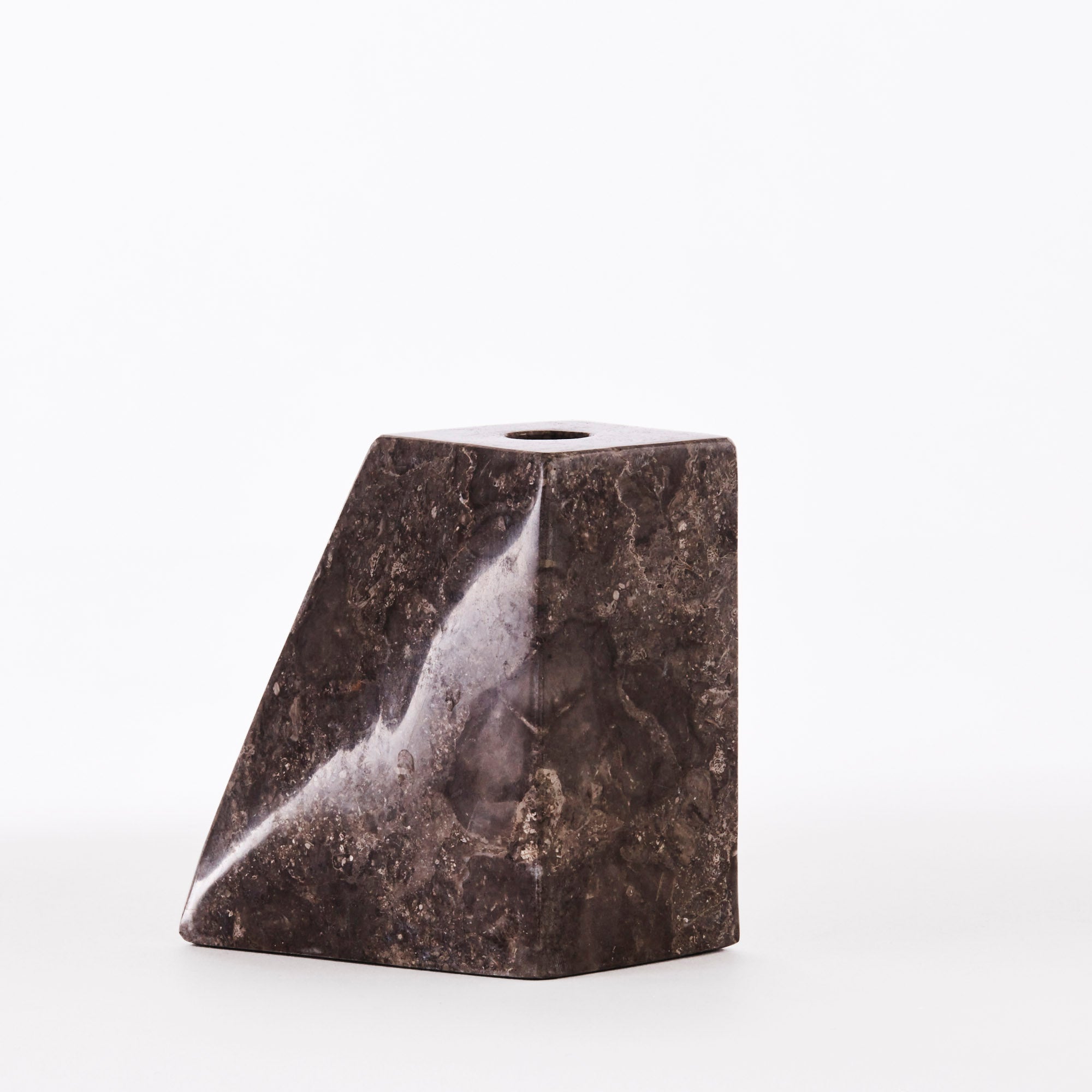 Zestaw świeczników PYRAMID szary marmur