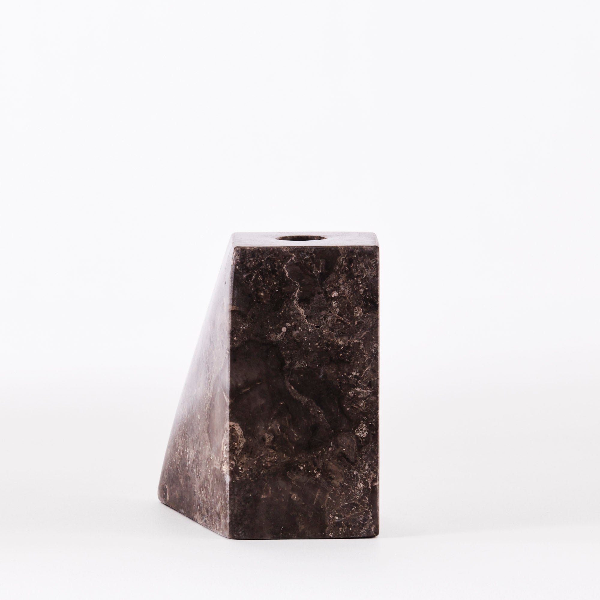 Zestaw świeczników PYRAMID szary marmur