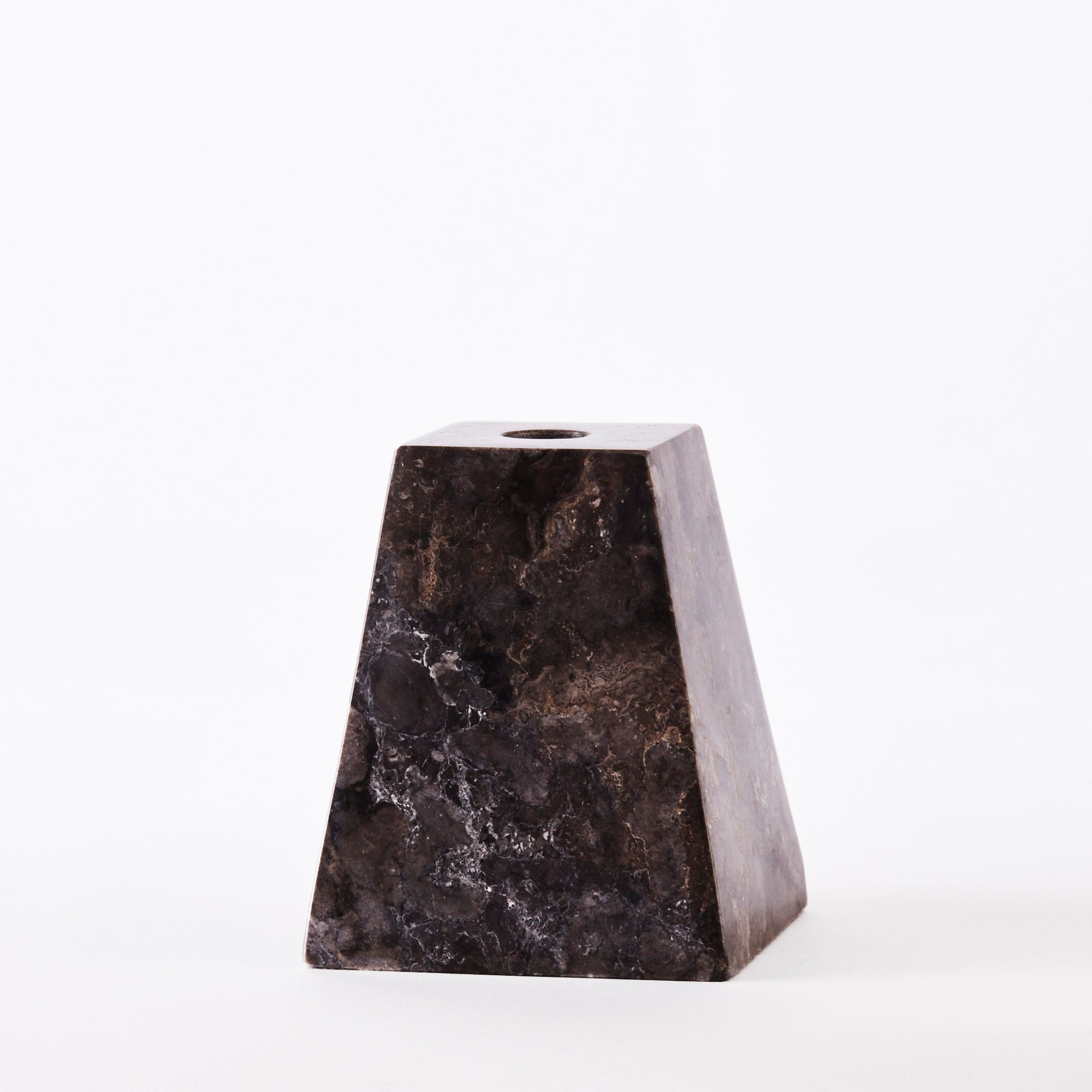 Zestaw świeczników PYRAMID szary marmur