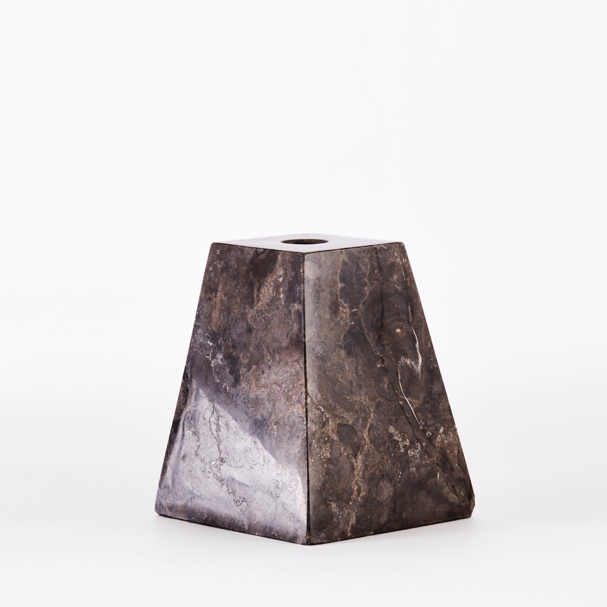 Zestaw świeczników PYRAMID szary marmur