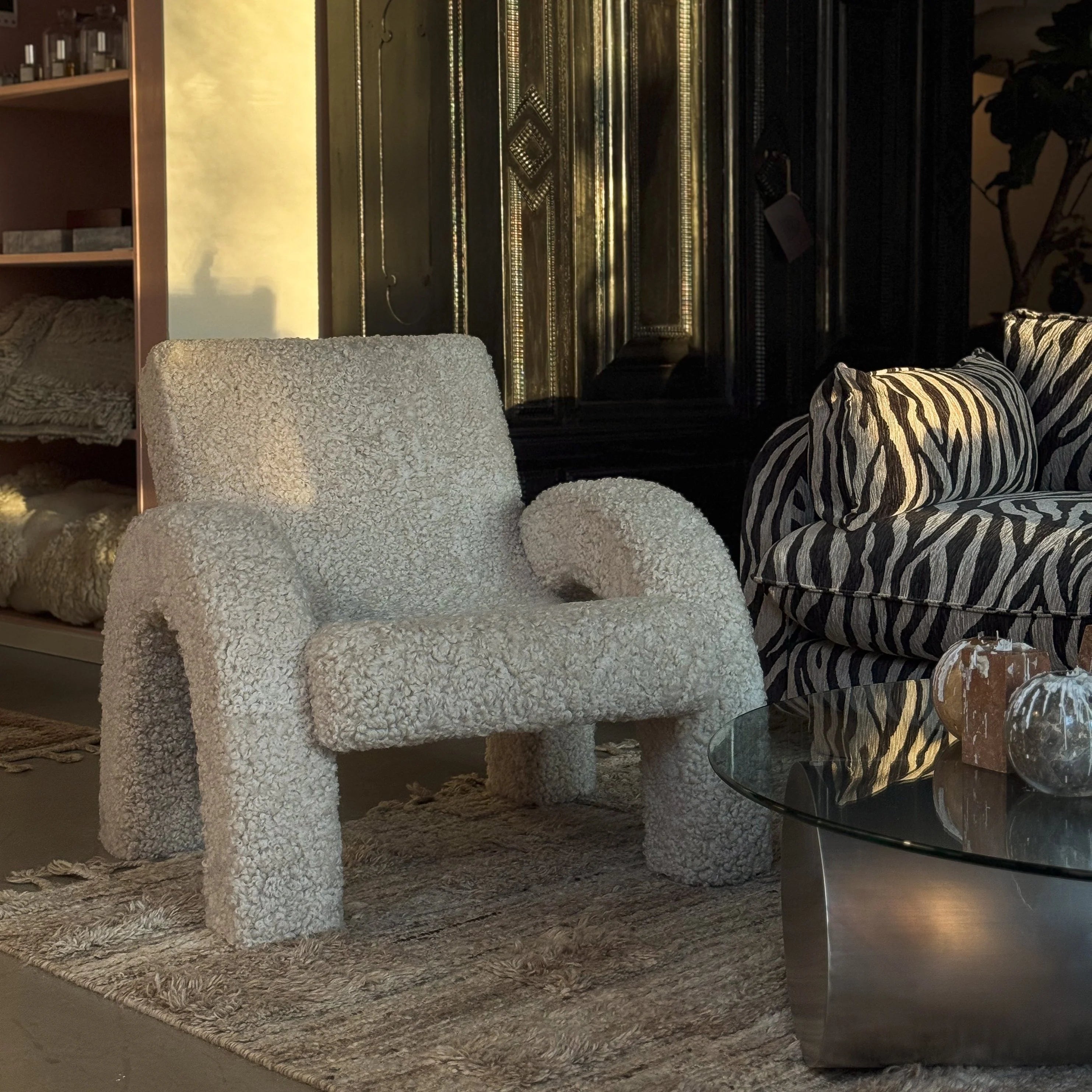 Fotel ARCO skóra owcza