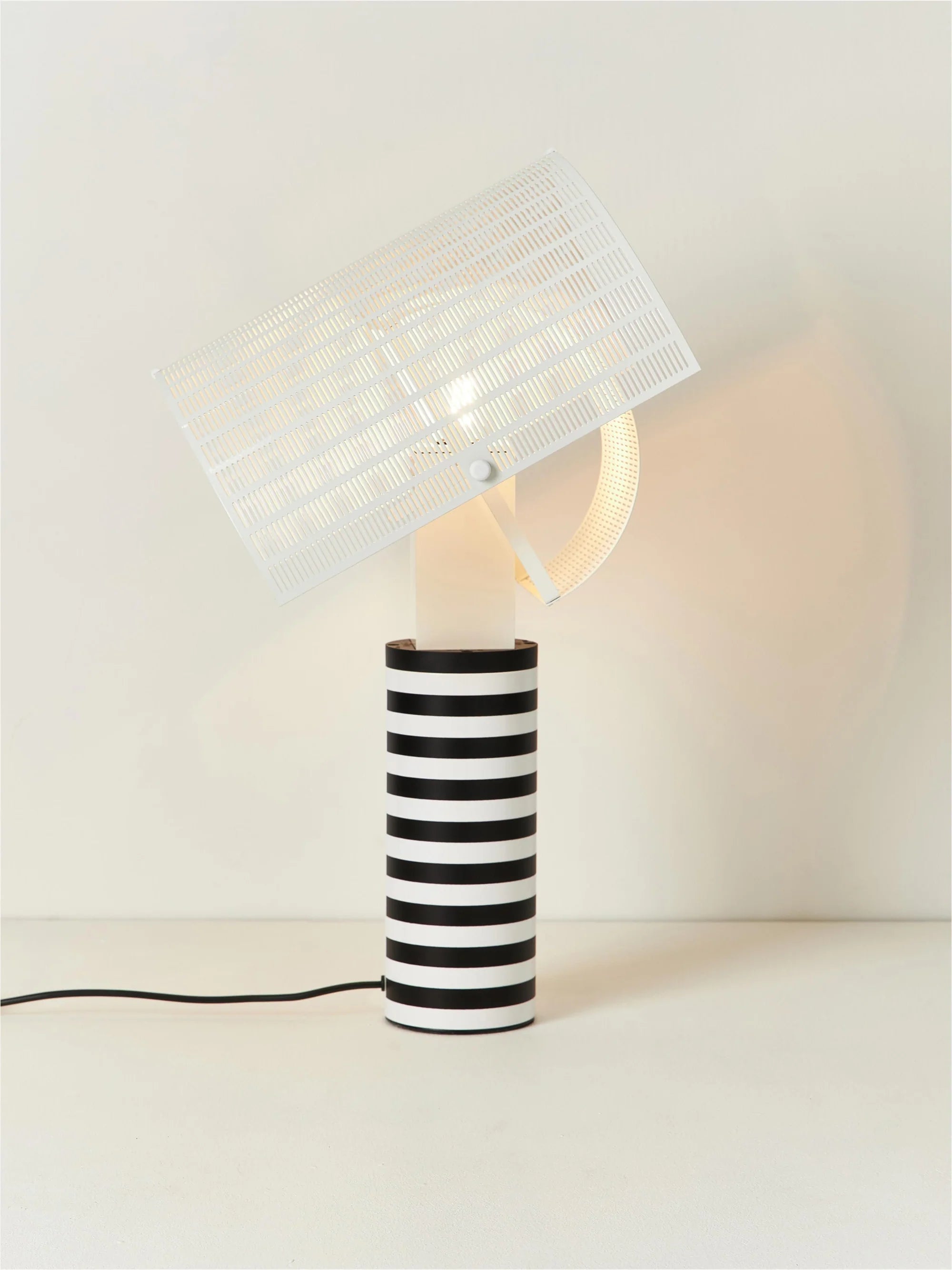 Stolní lampa SHOGUN bílá s černou