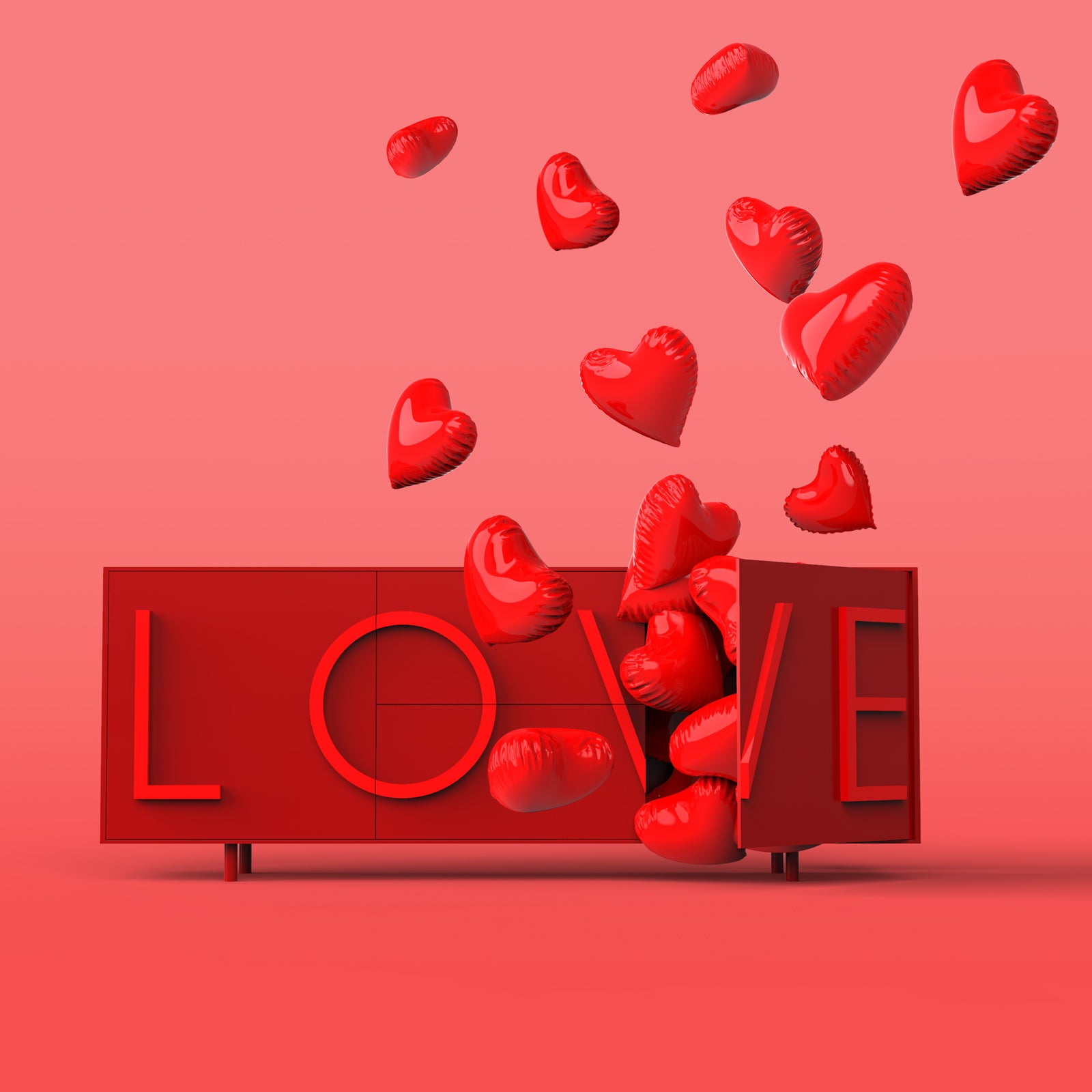 Komoda LÁSKA bílá