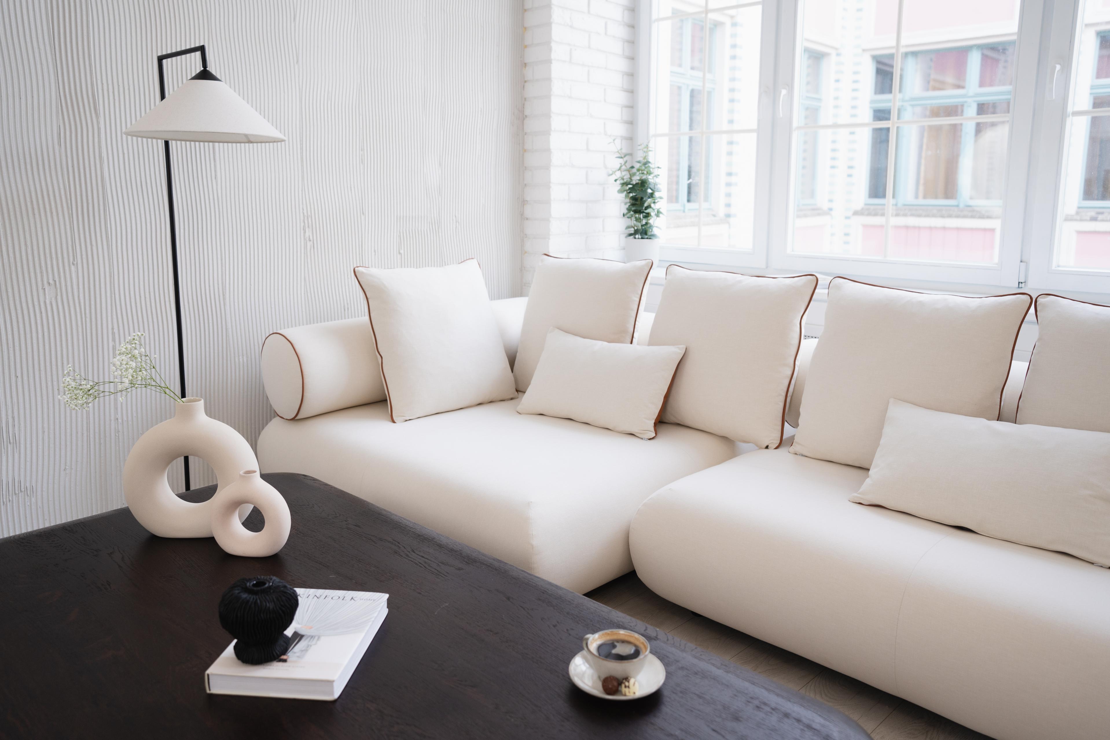 Left-facing corner sofa CASABLANCA customizable