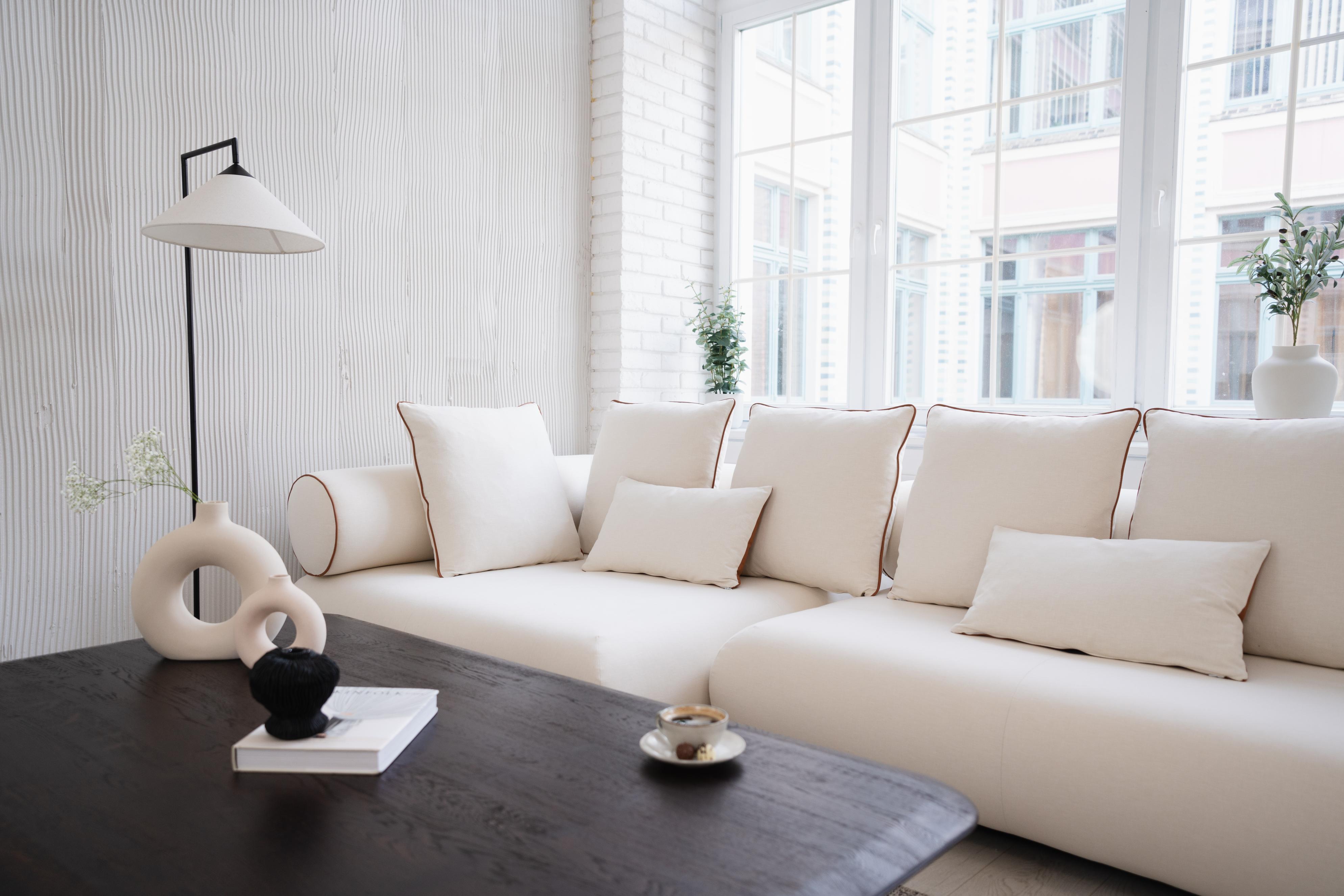 Left-facing corner sofa CASABLANCA customizable