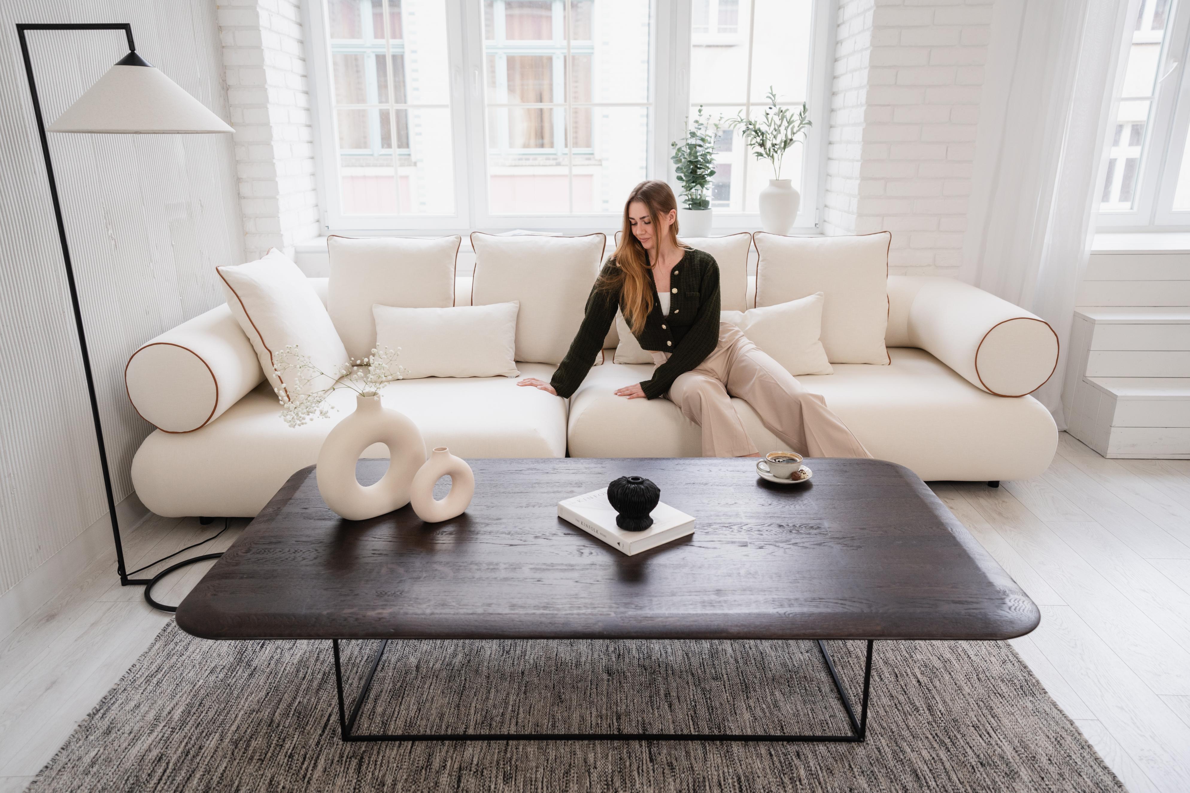 Left-facing corner sofa CASABLANCA customizable