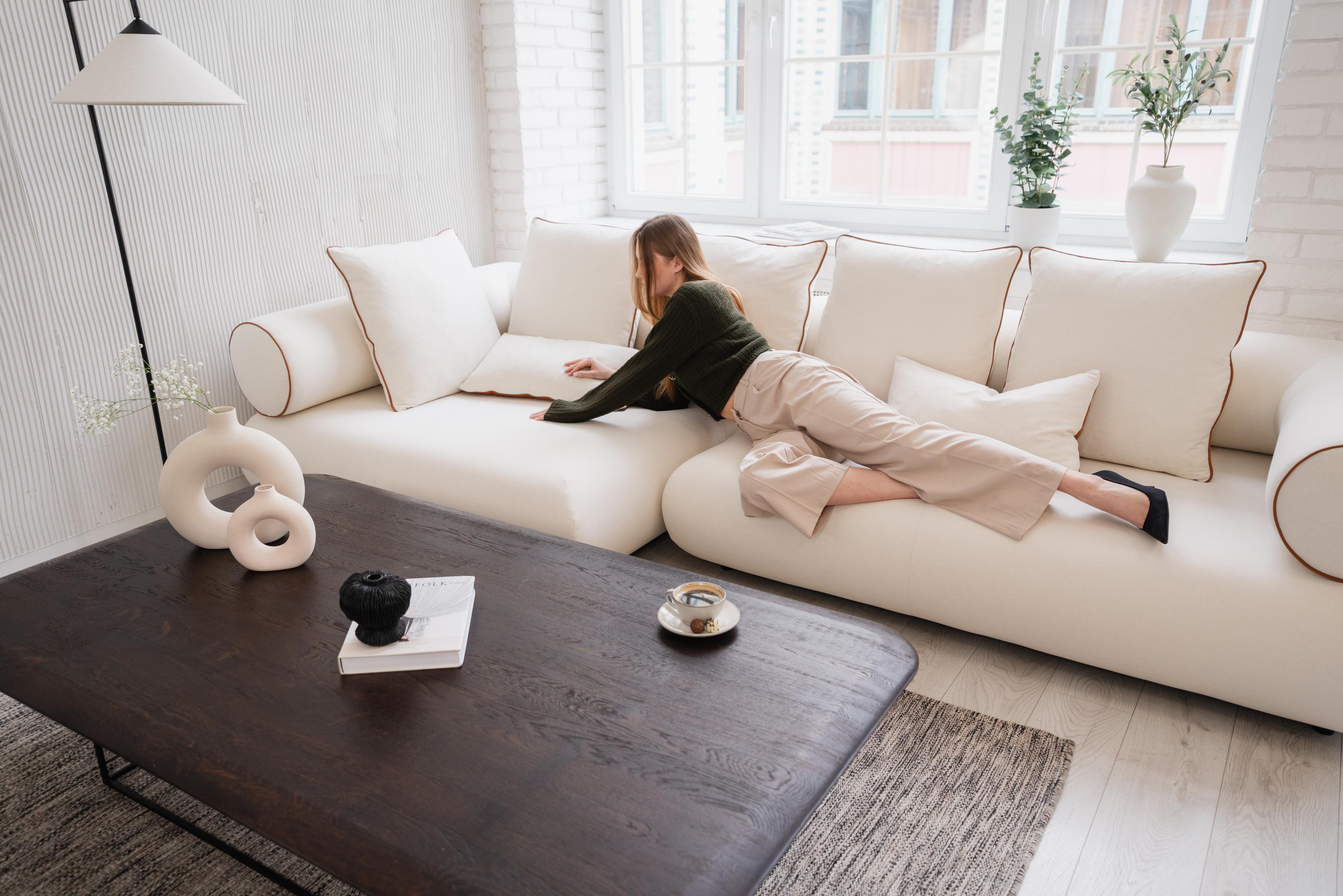 Left-facing corner sofa CASABLANCA customizable