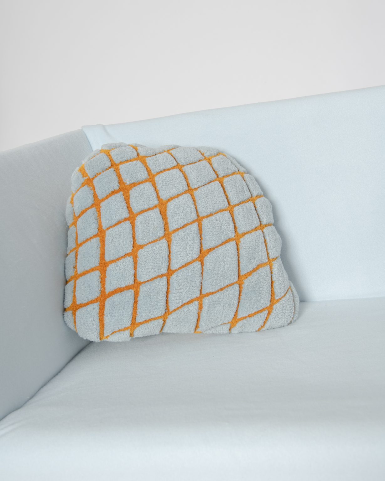 GRID decorative pillow blue