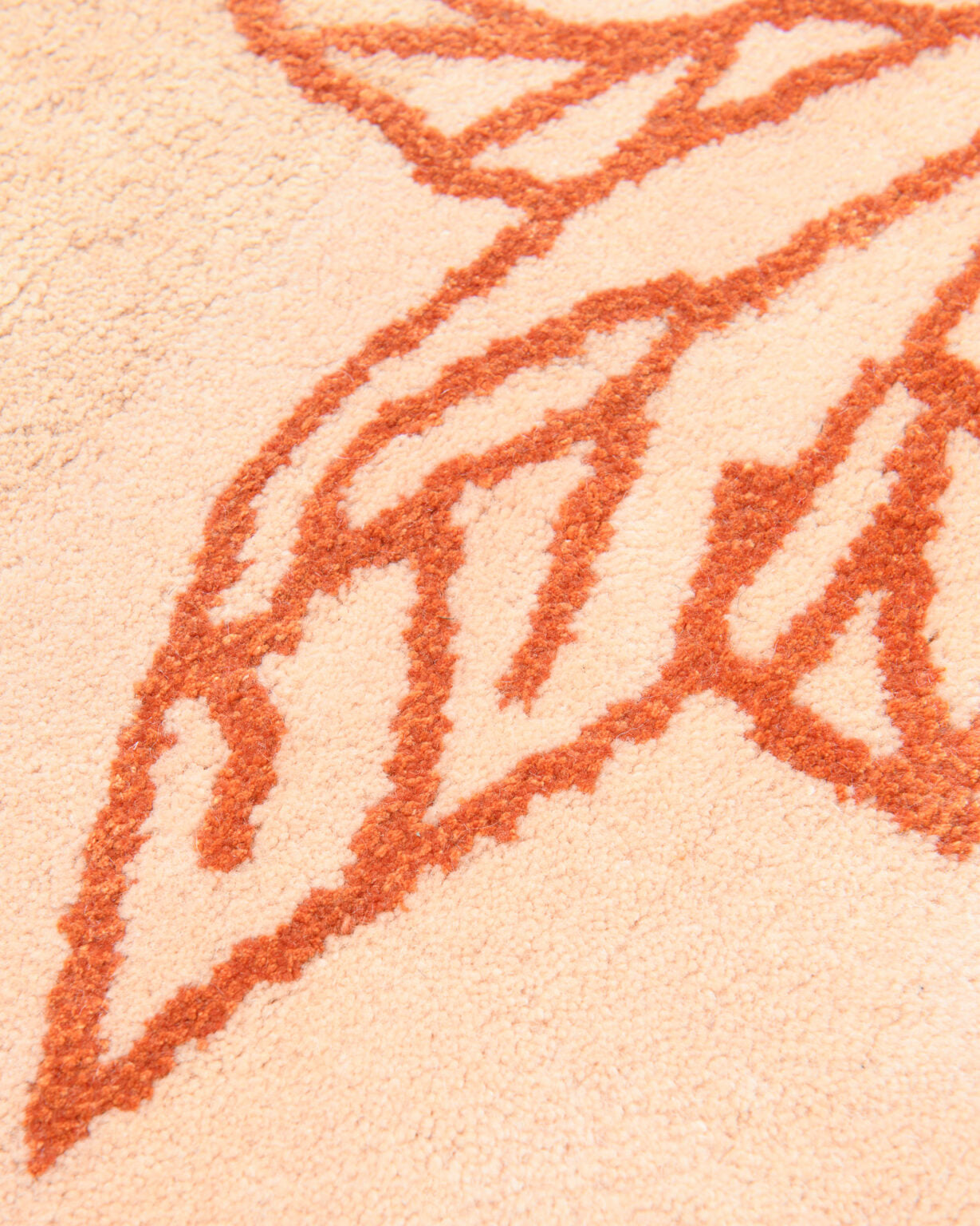 Dywan dekoracyjny owalny SHAPE OF A BREAK pomarańczowy