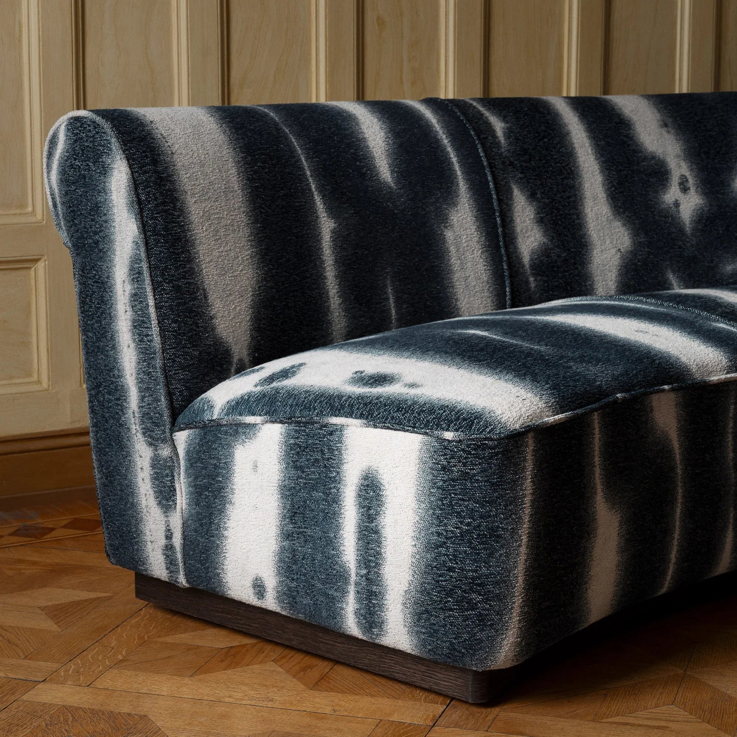 Sofa PARIS niebieski szenil