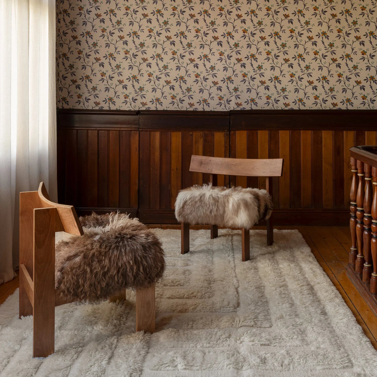 Dywan SHAGGY LABYRINTH biały z długim włosiem