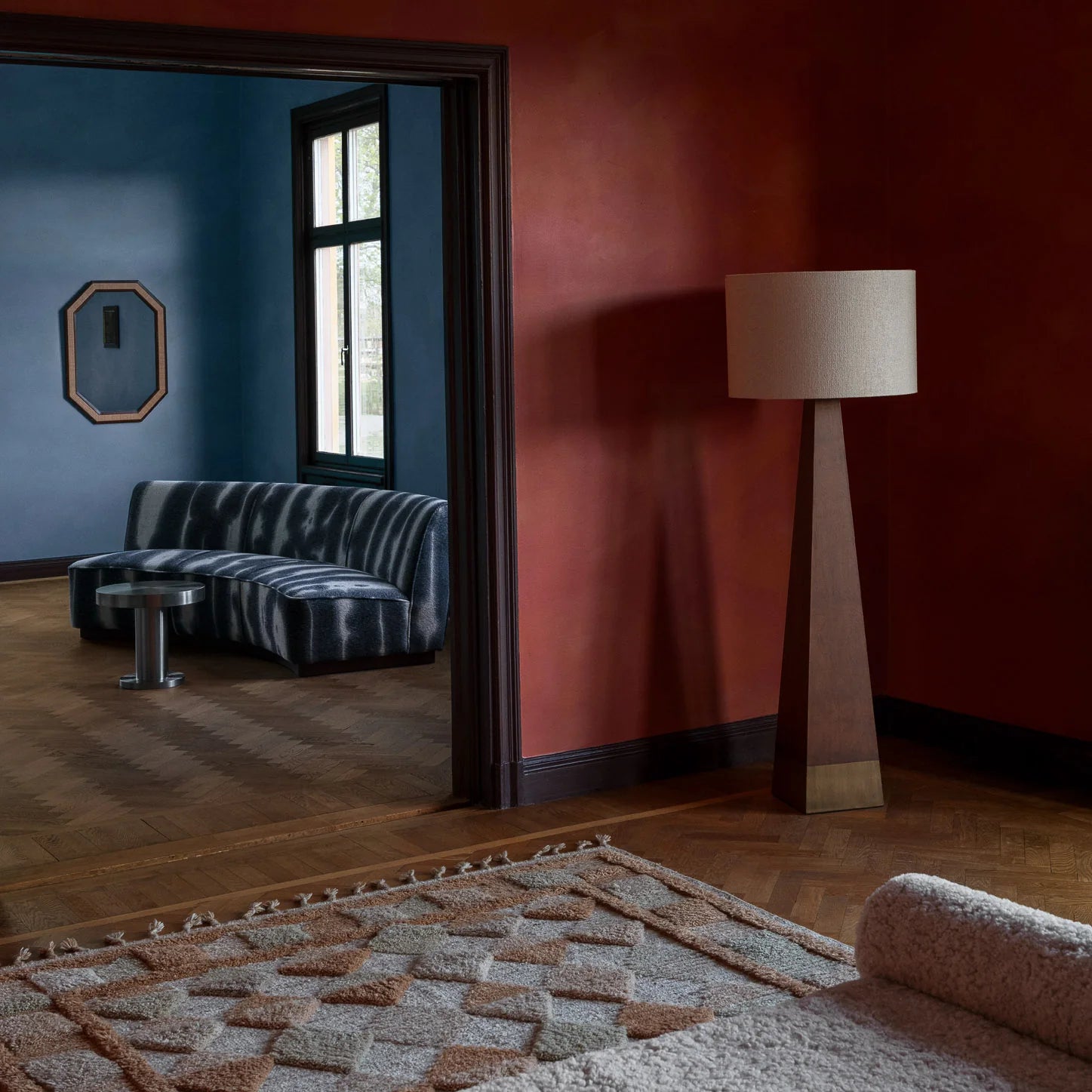 Sofa PARIS niebieski szenil