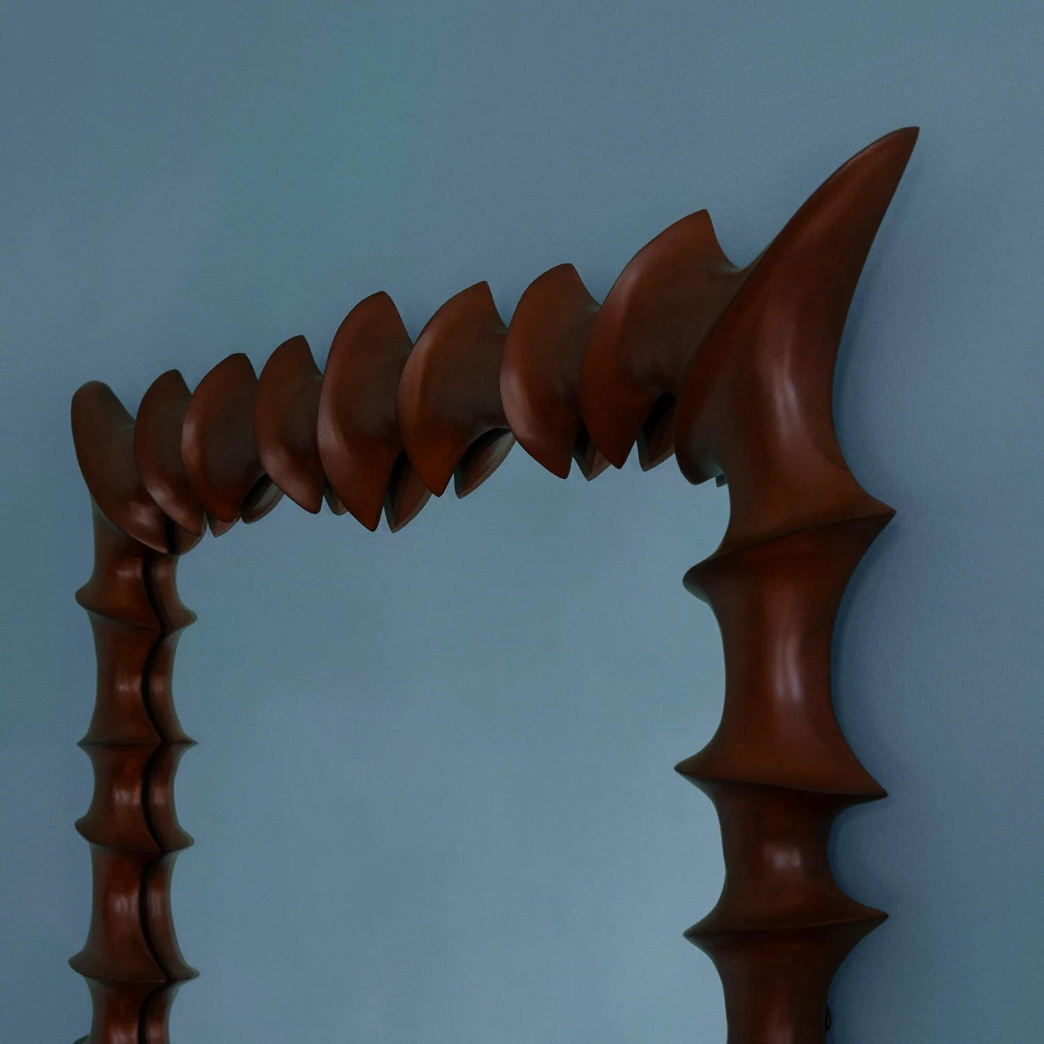 Lustro BRUTALIST drewno bukowe