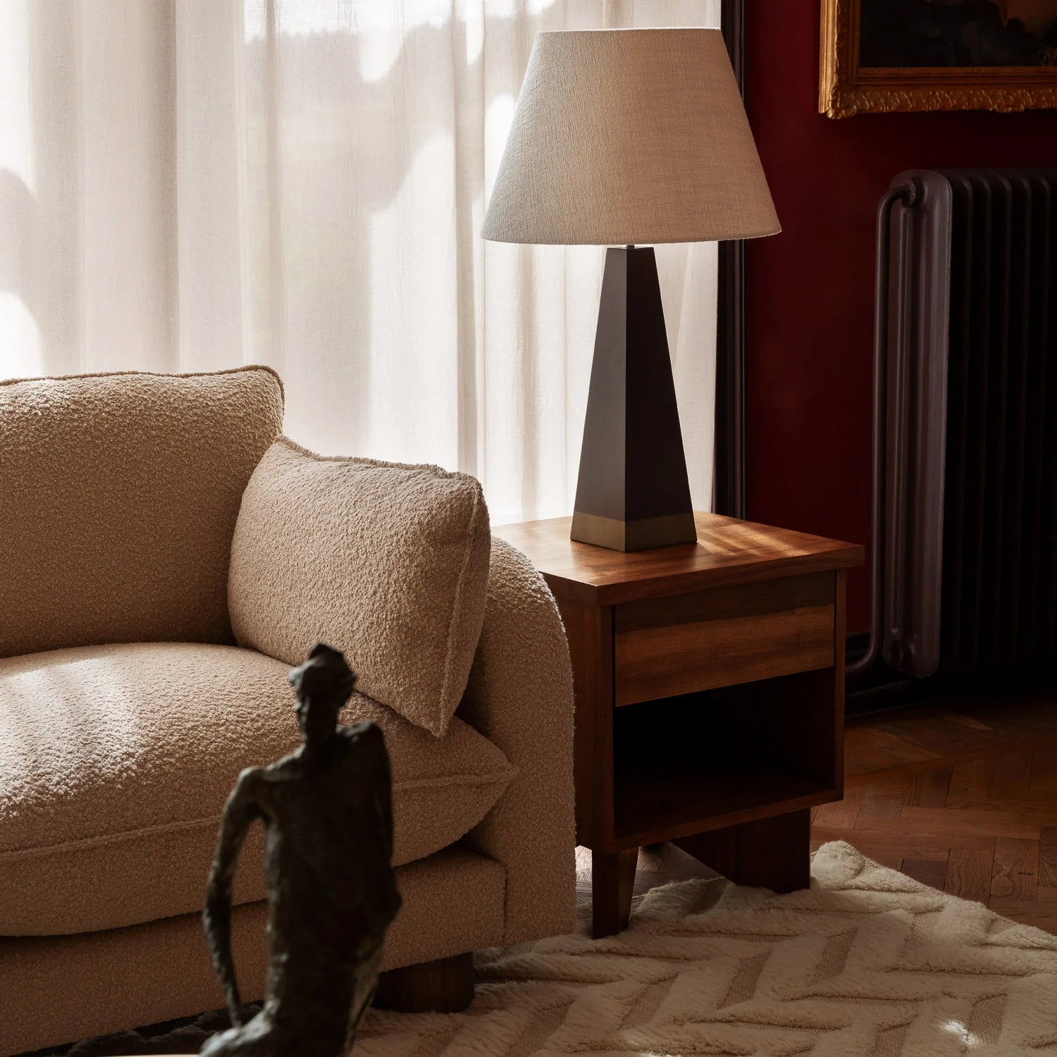 PYRAMID Ash Veneer Table Lamp