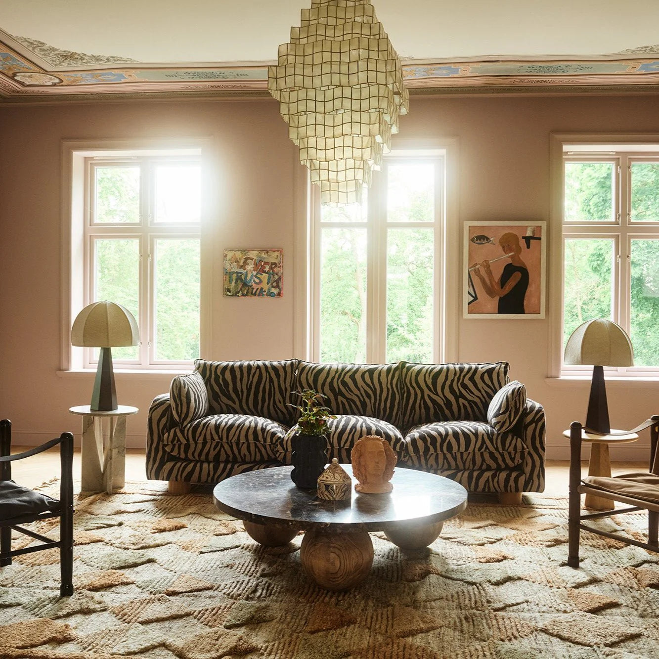 Sofa 3-osobowa MILES zebra