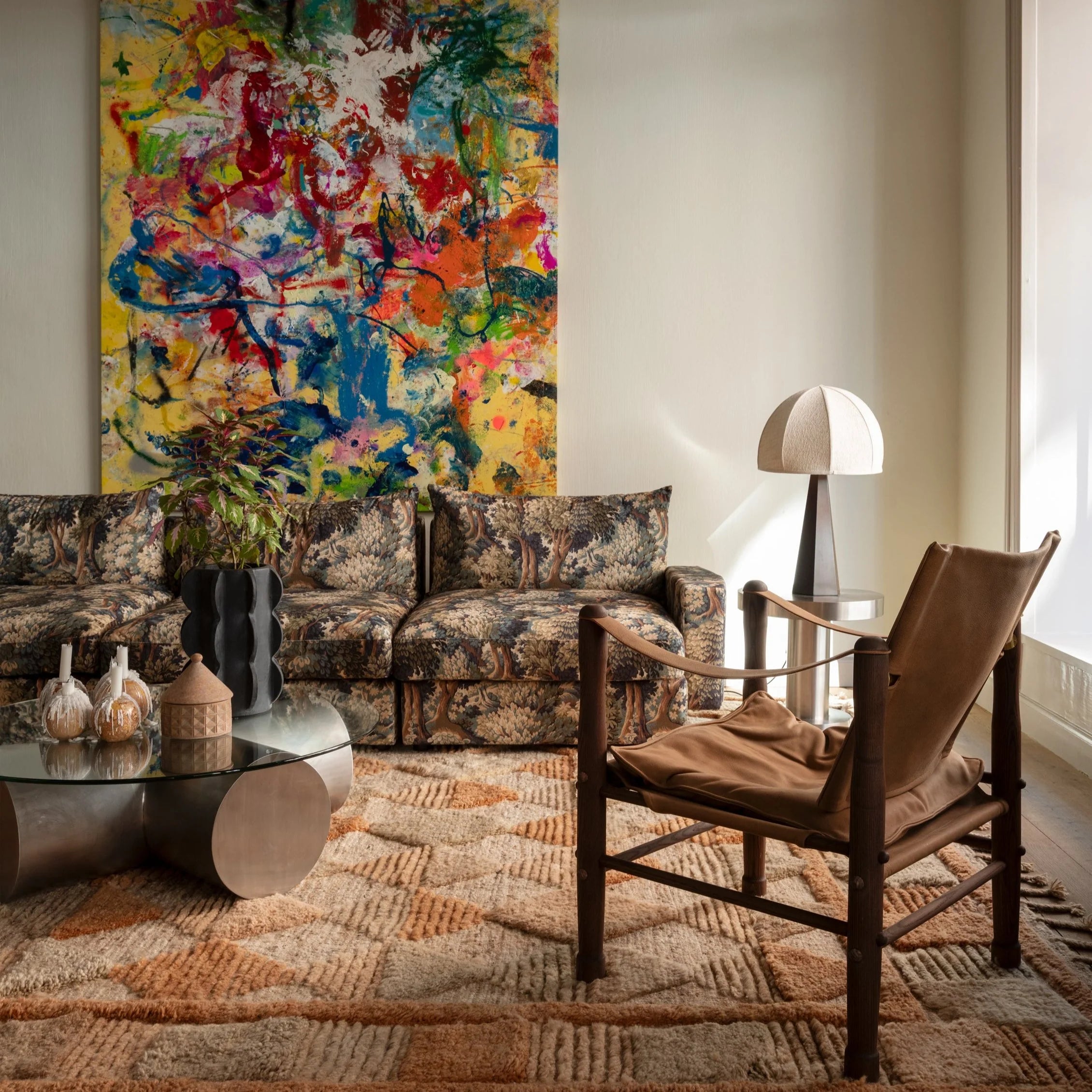 SAFARI armchair brown leather