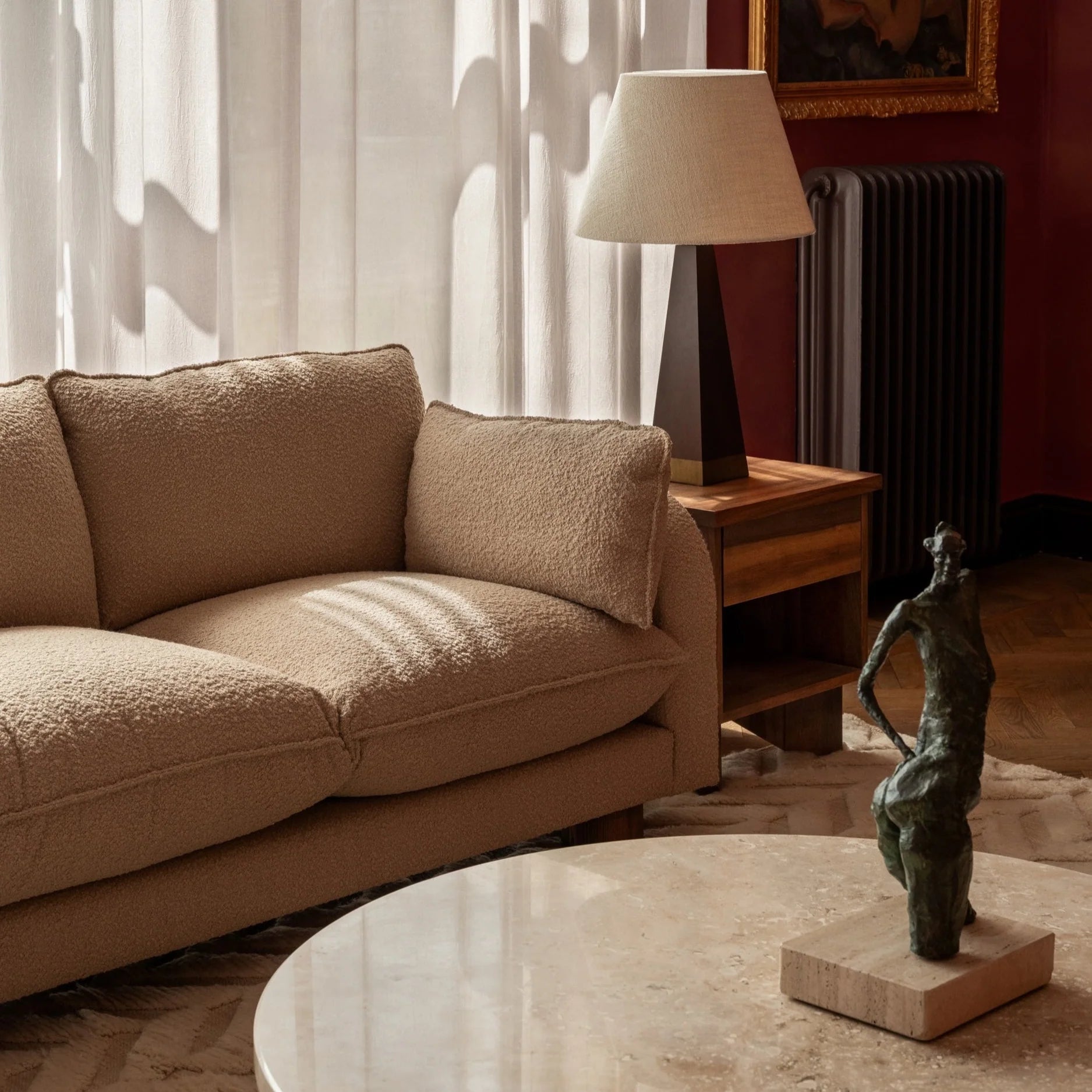 Sofa 3-osobowa MILES beżowy boucle