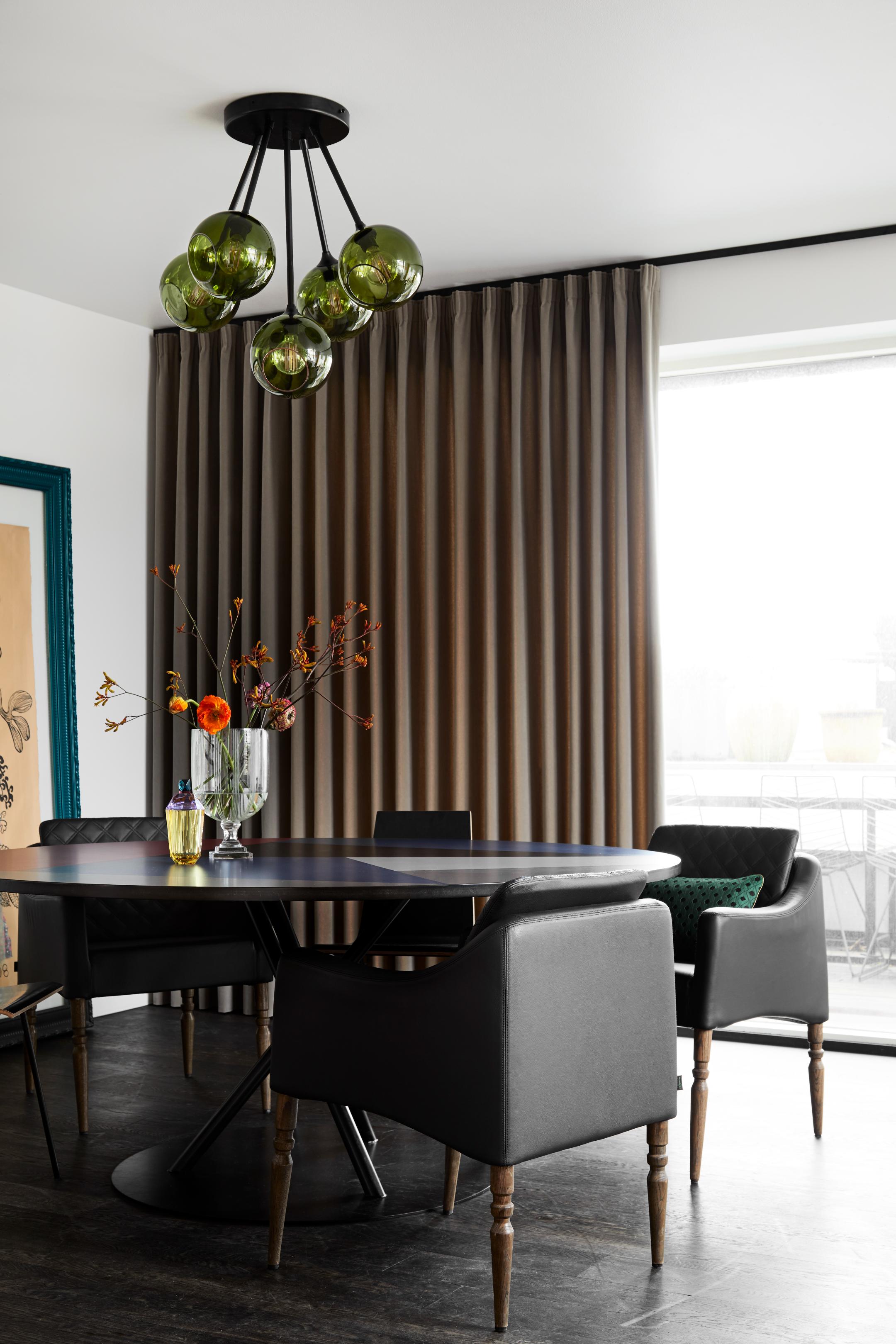 Lampa wisząca BALLROOM MOLECULE ciemnozielony z czarnym wykończeniem