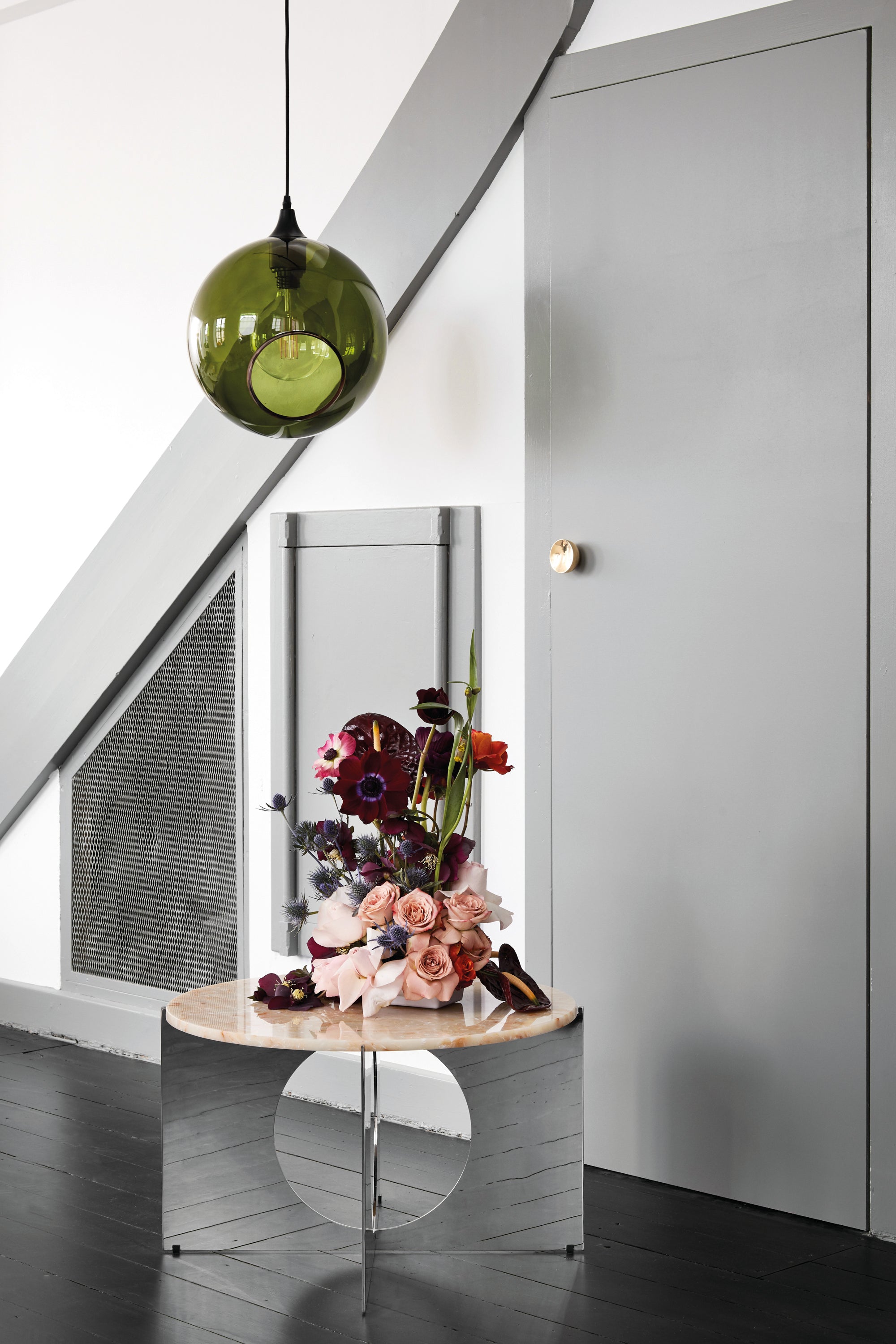 Lampa wisząca BALLROOM ciemnozielony z czarnym wykończeniem