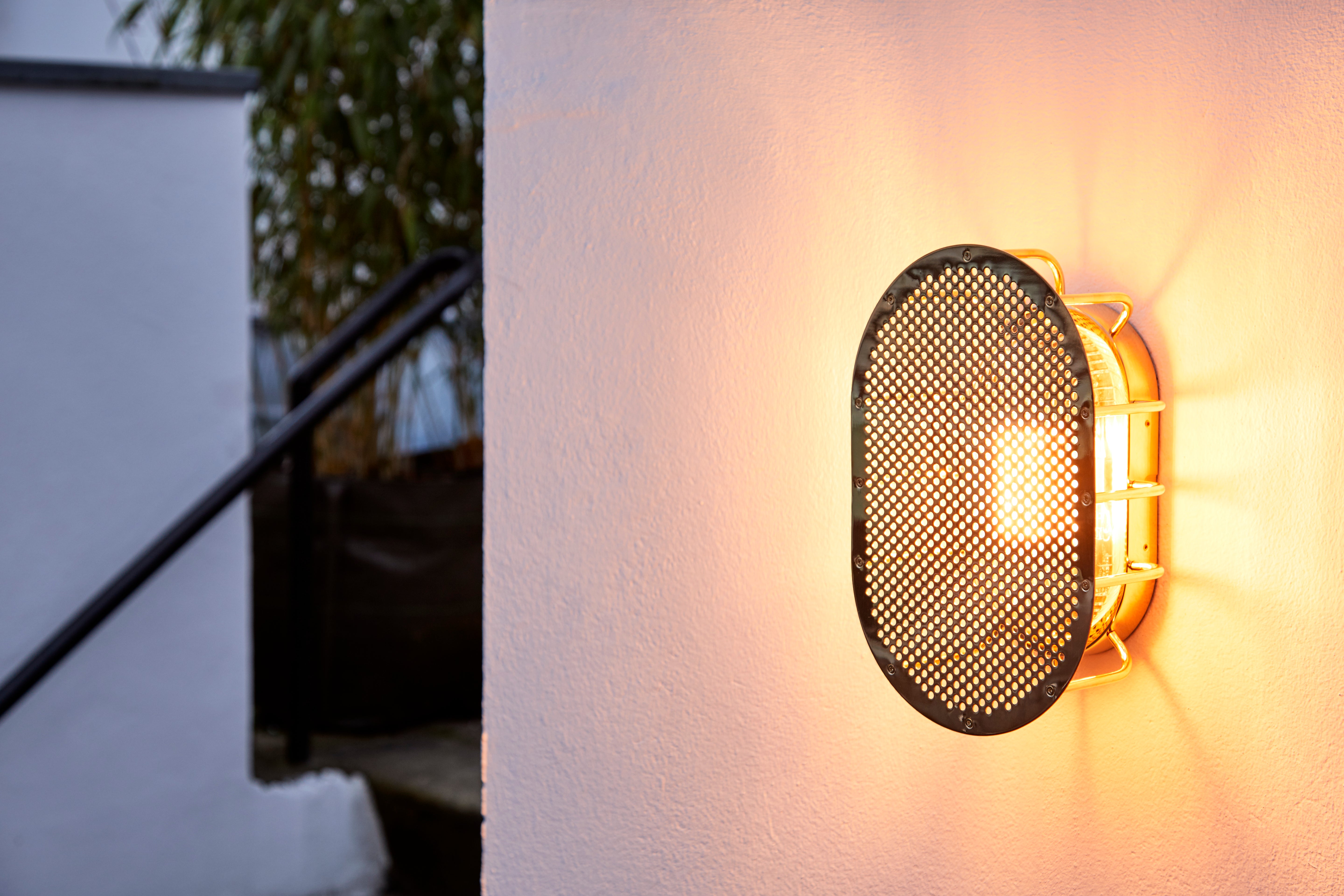 Kinkiet zewnętrzny NIGHT RIDER lakierowany mosiądz