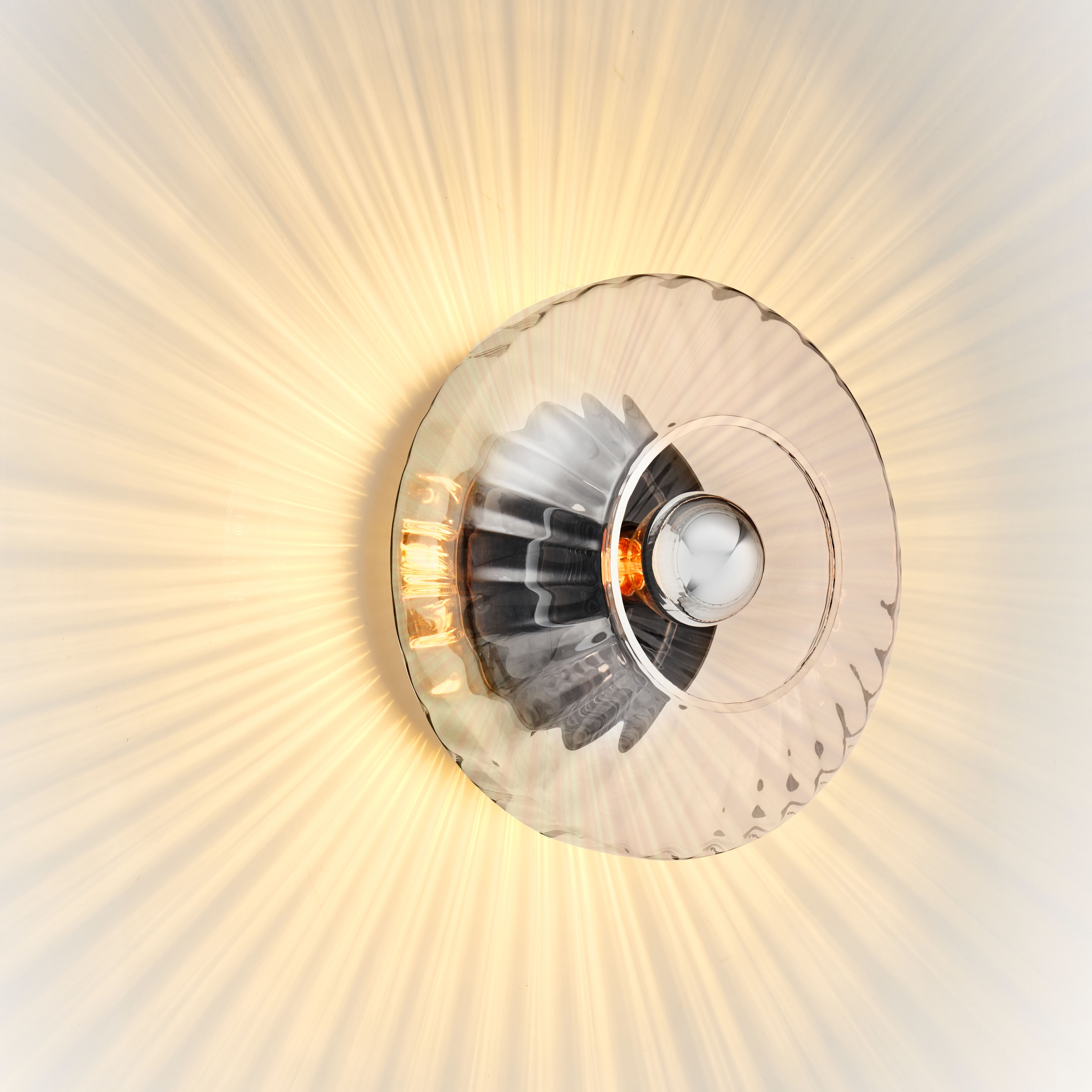 NEW WAVE OPTIC glass wall lamp