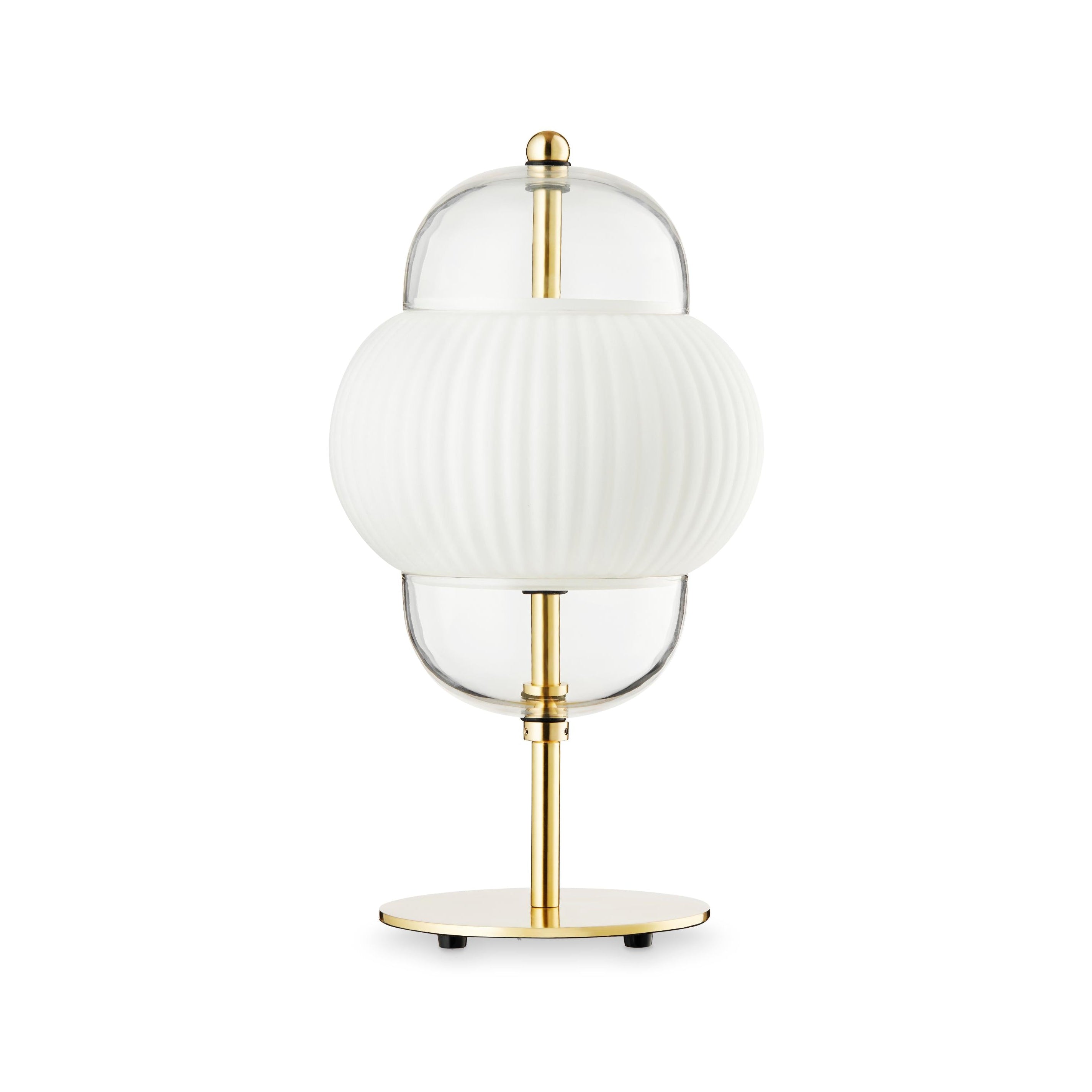 SHAHIN table lamp white with gold finish