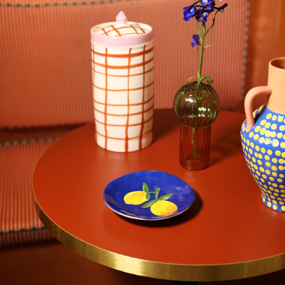 LEMON FULL Colorful Stoneware Plate Set