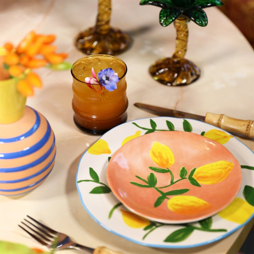 Zestaw talerzyków LEMON TWIG kolorowa kamionka