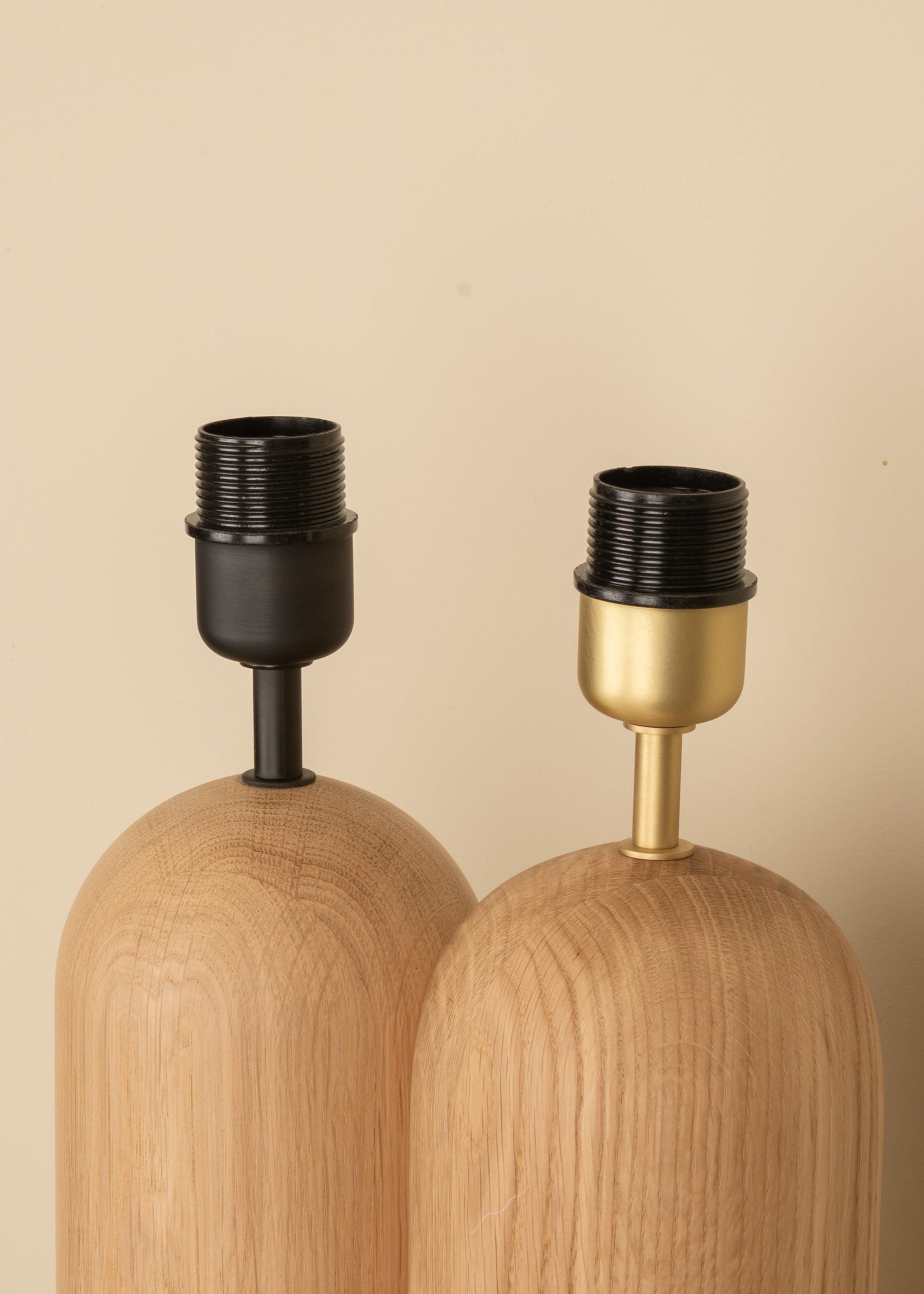 Stolní lampa PURA KELO DOUBLE dubové dřevo