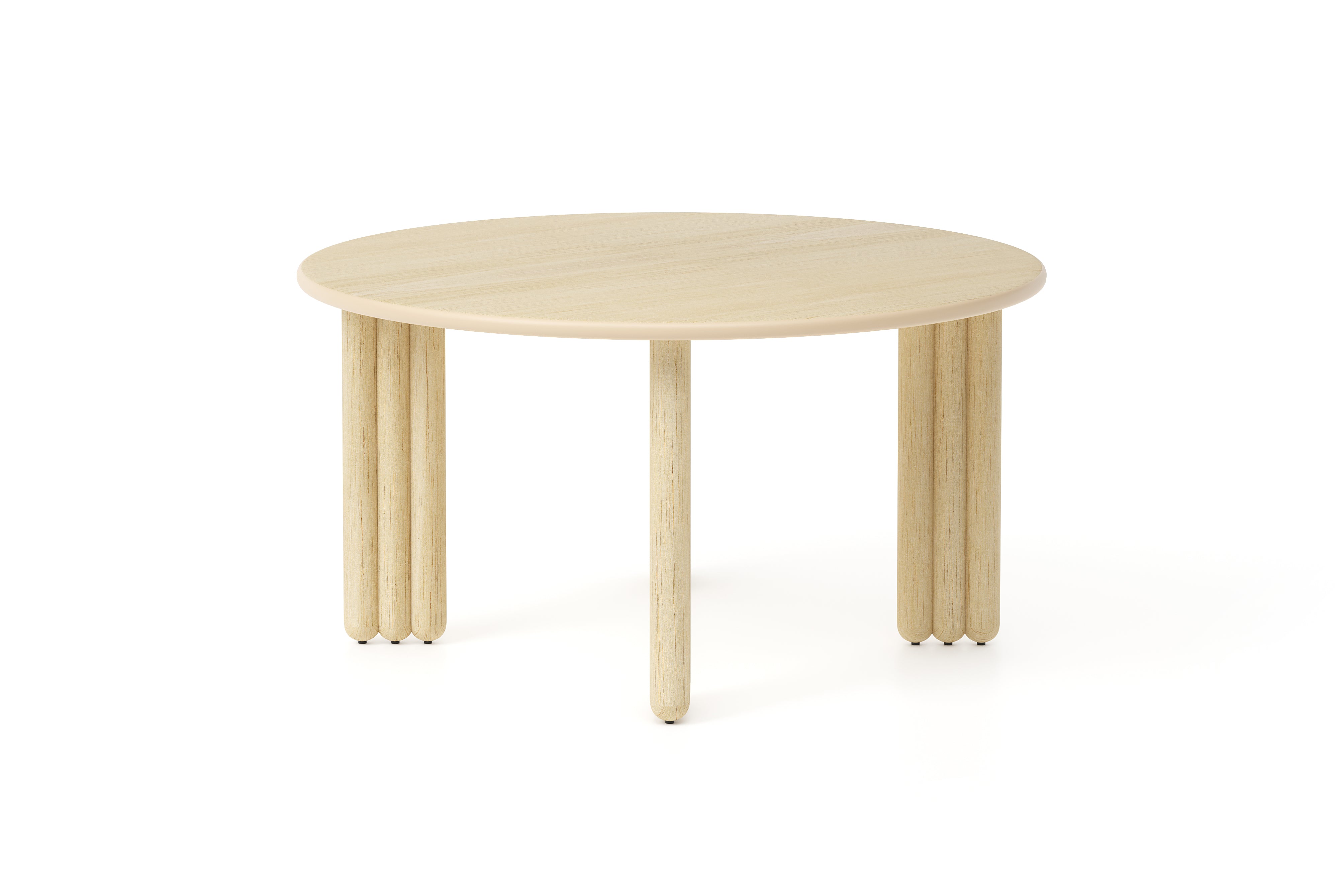 Kulatý stůl FLOCK z přírodního jasanového dřeva