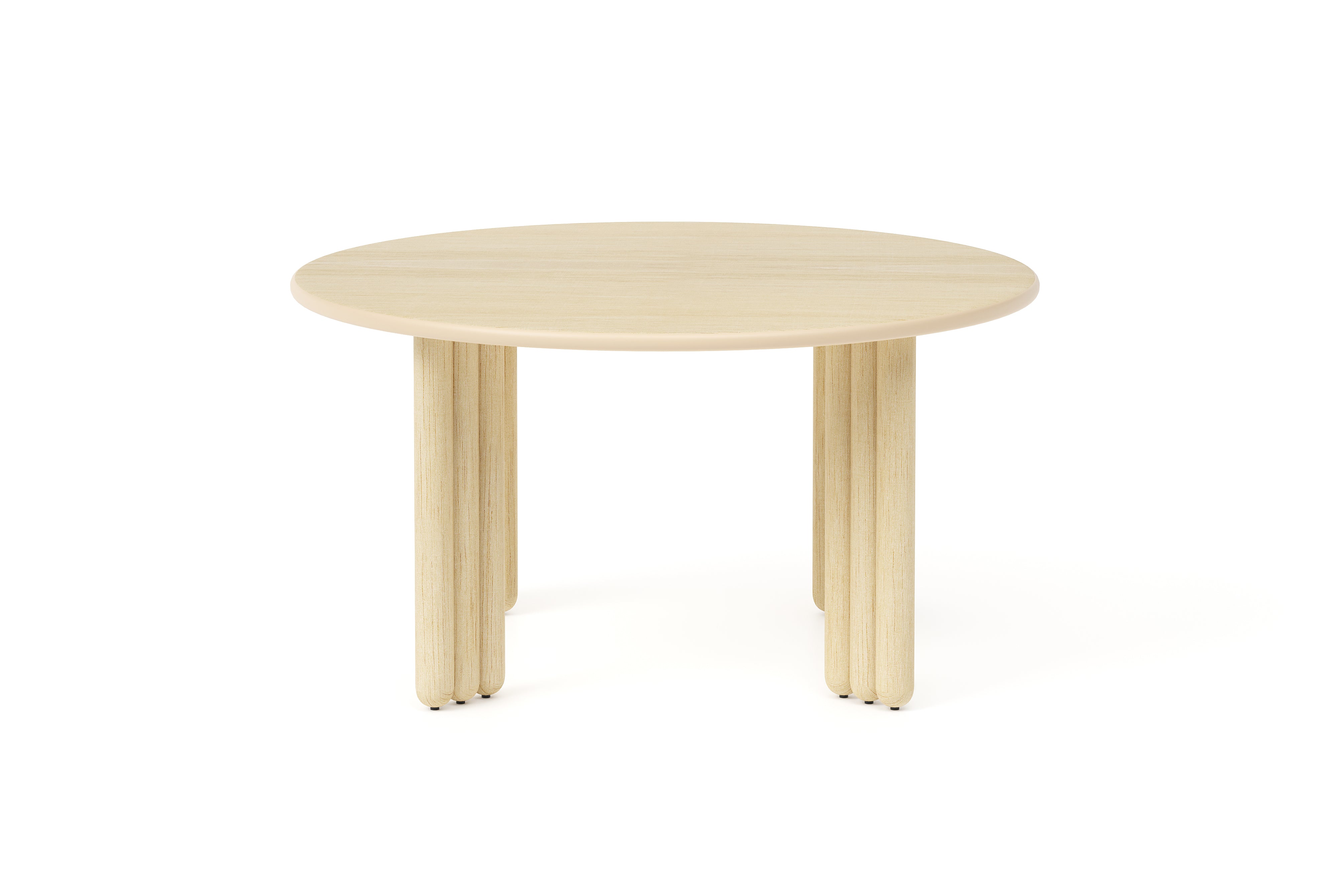 Kulatý stůl FLOCK z přírodního jasanového dřeva