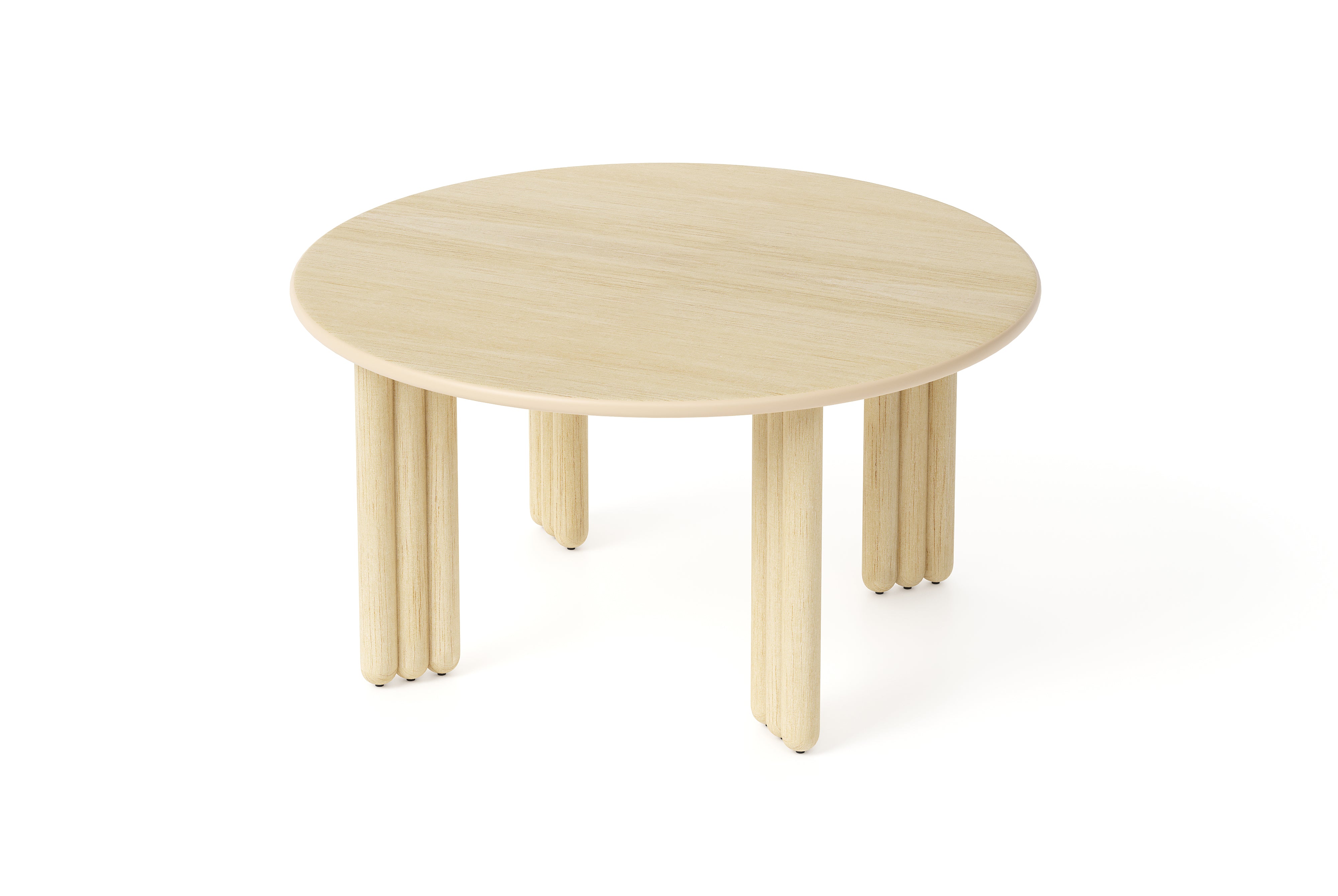 Kulatý stůl FLOCK z přírodního jasanového dřeva