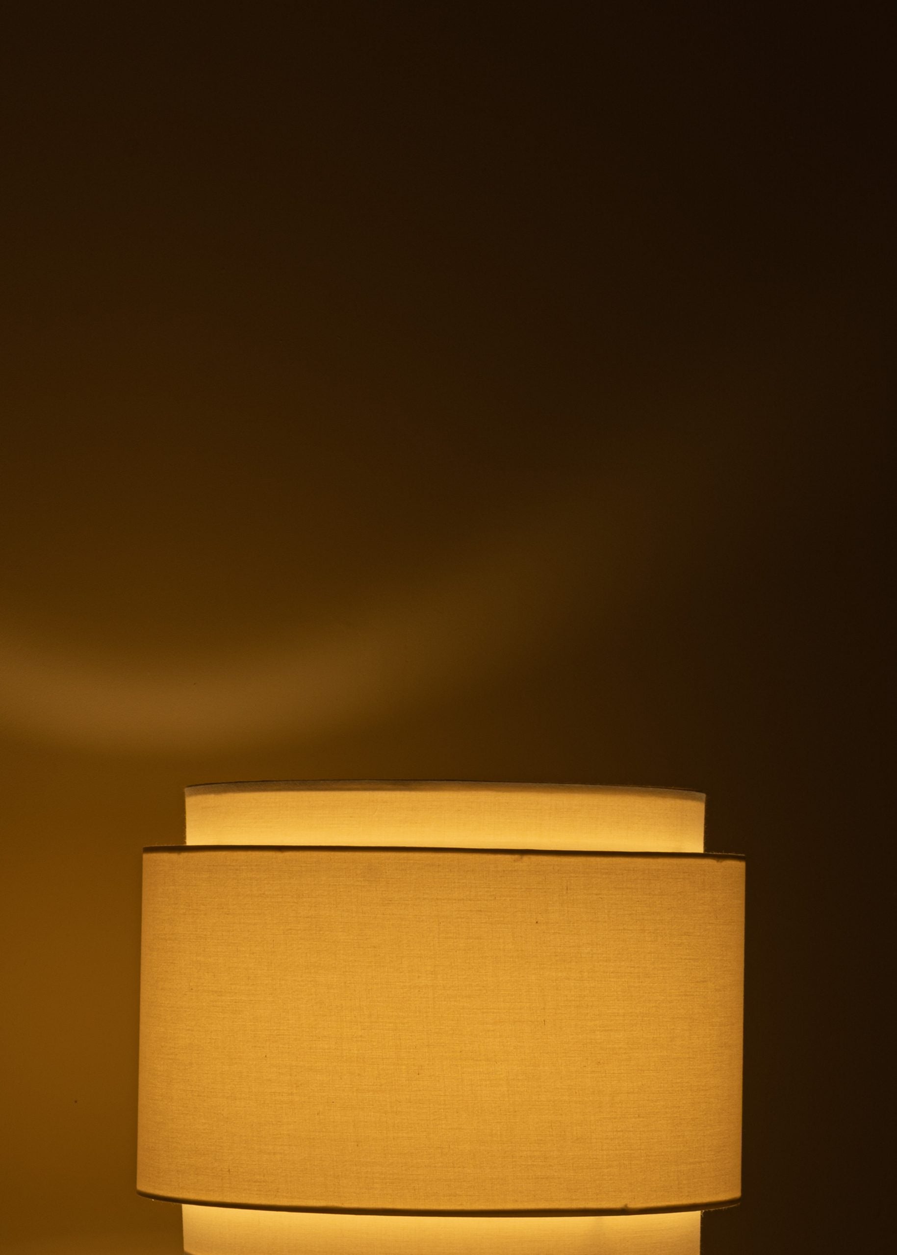 FLUTA DOUBLE Table Lamp White Marble