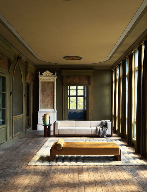 Daybed V mustard velvet