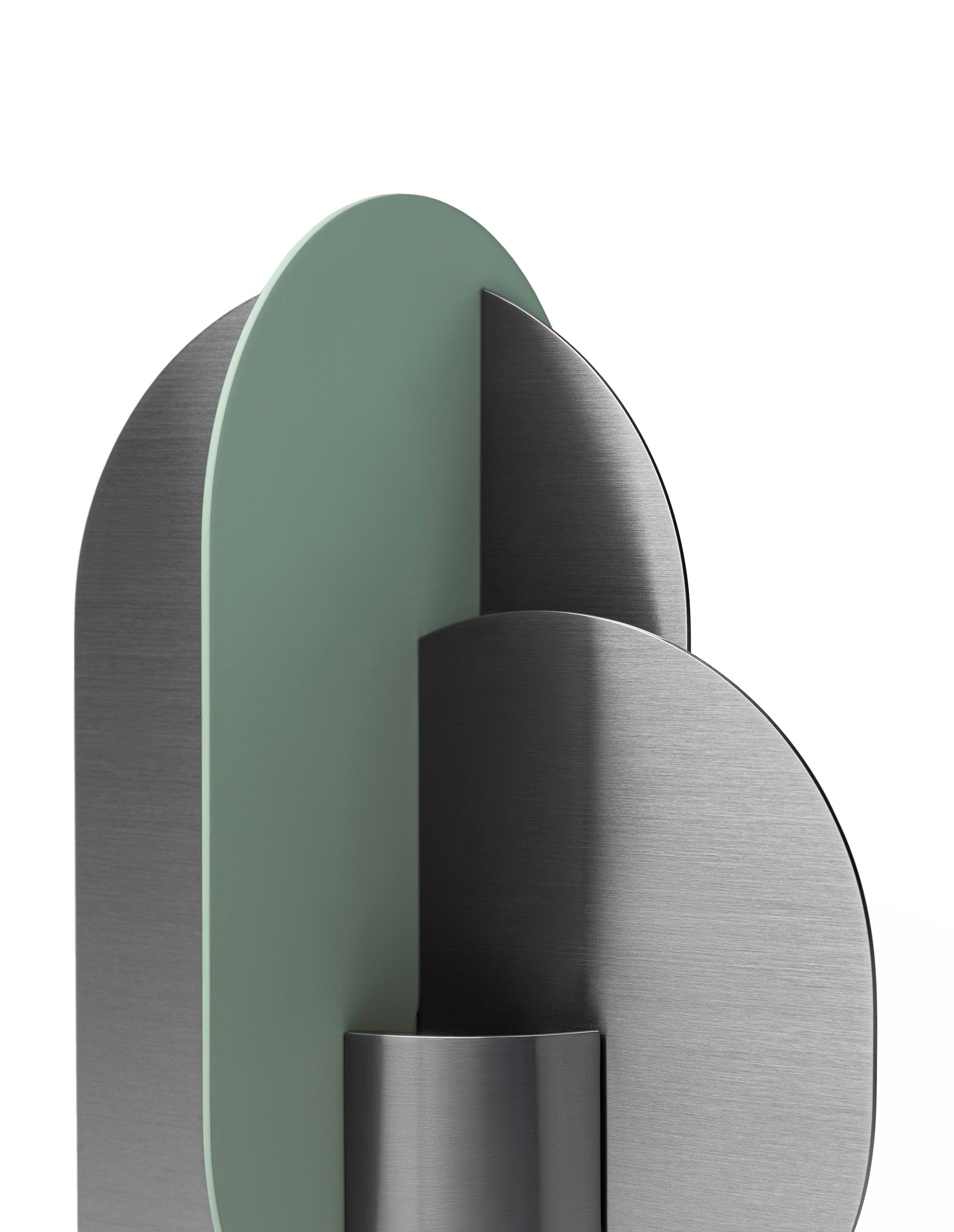 Váza EKSTER ocelová se zelenou barvou