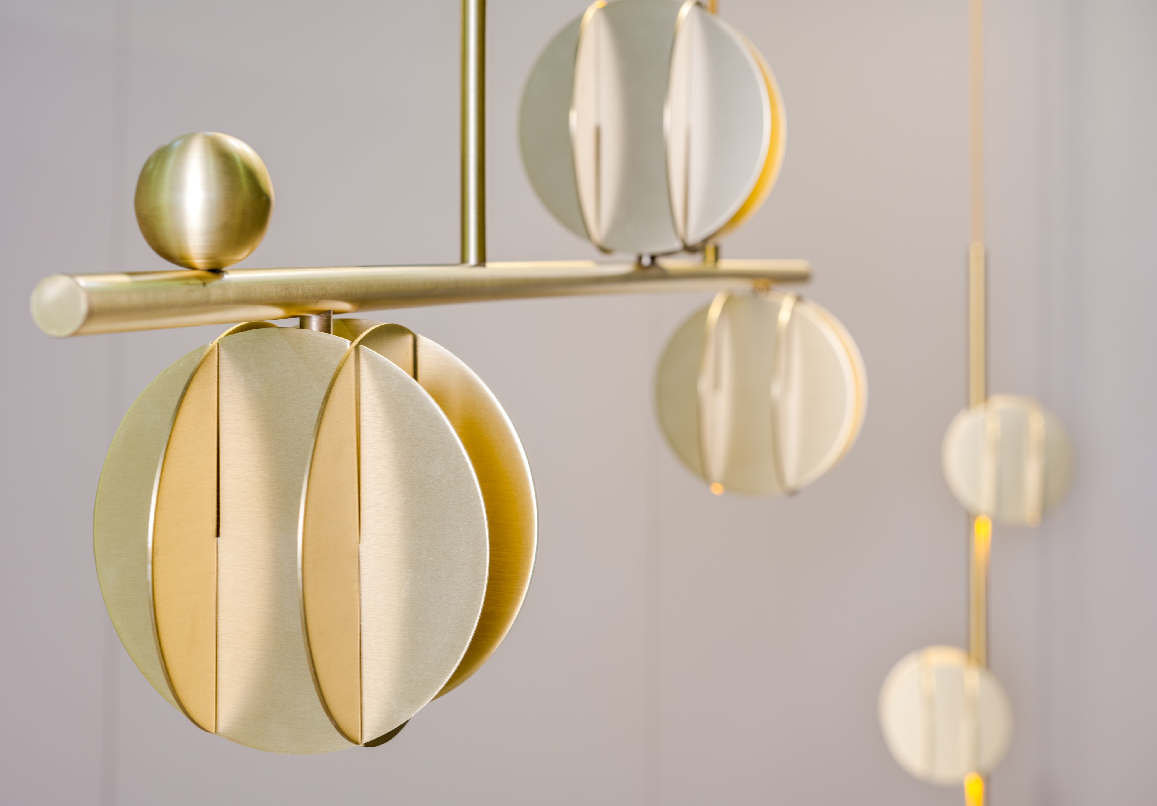 Hanging Lamp EL HORIZONTAL Brass