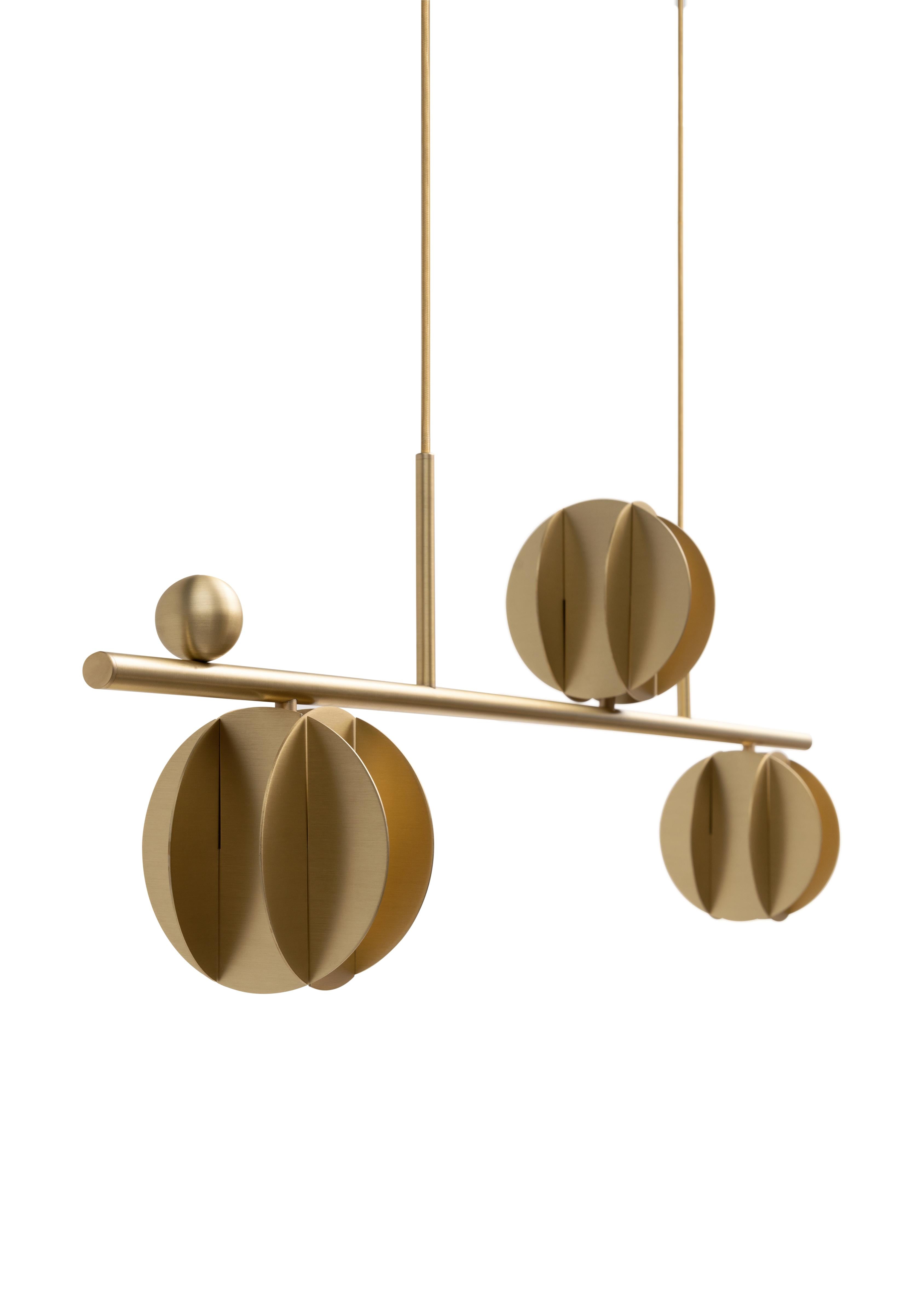 Hanging Lamp EL HORIZONTAL Brass
