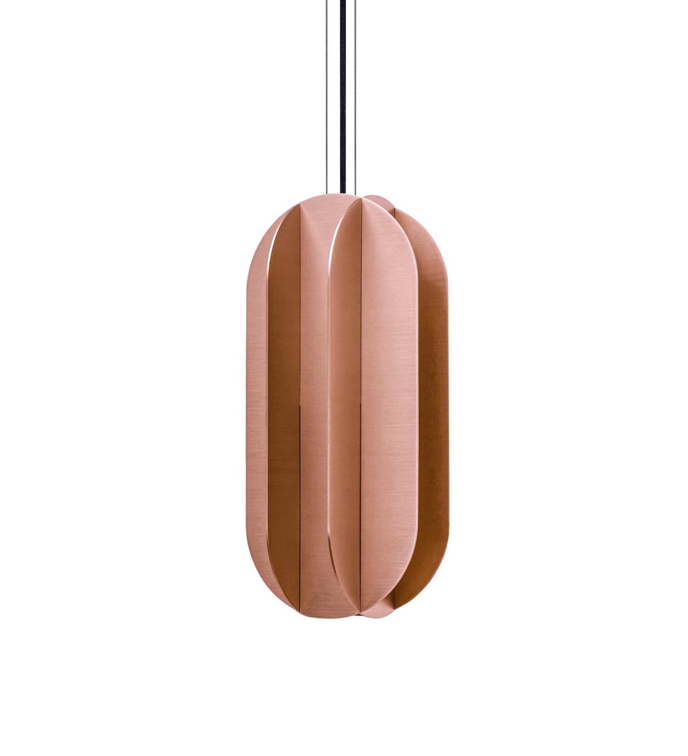 Oval pendant lamp EL copper