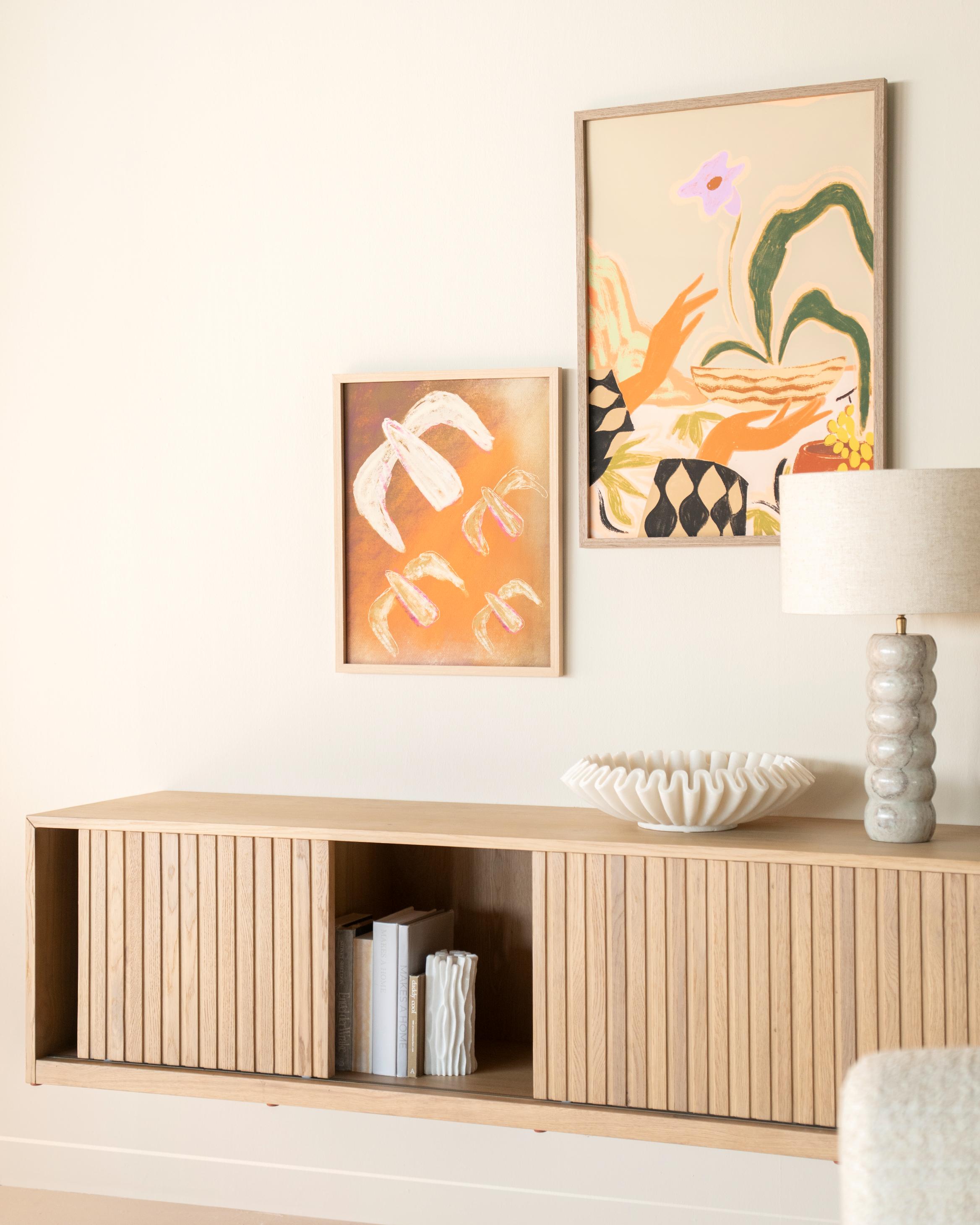 Szafka RTV MILO drewno dębowe