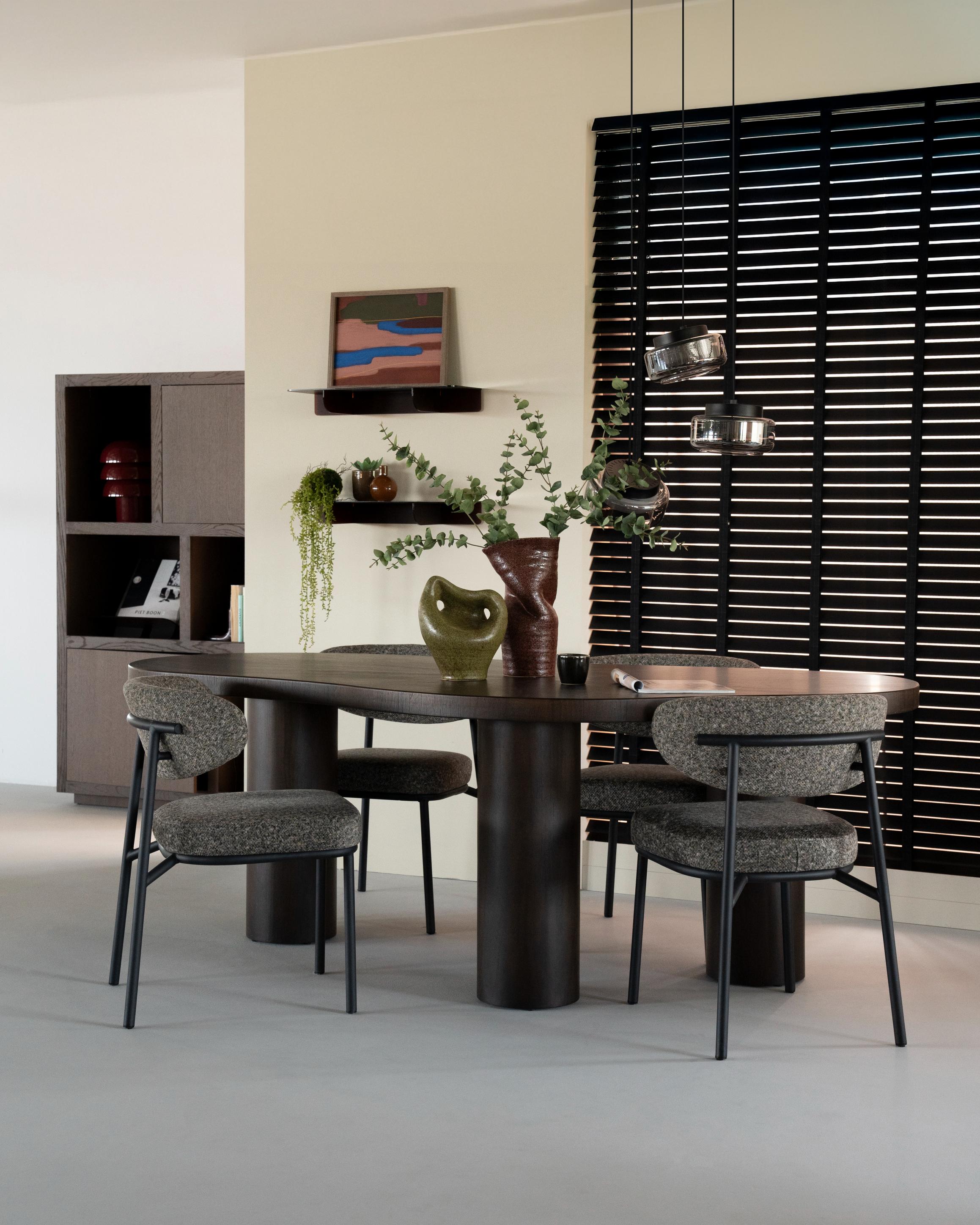 Stół BOBBIE ciemny fornir orzechowy