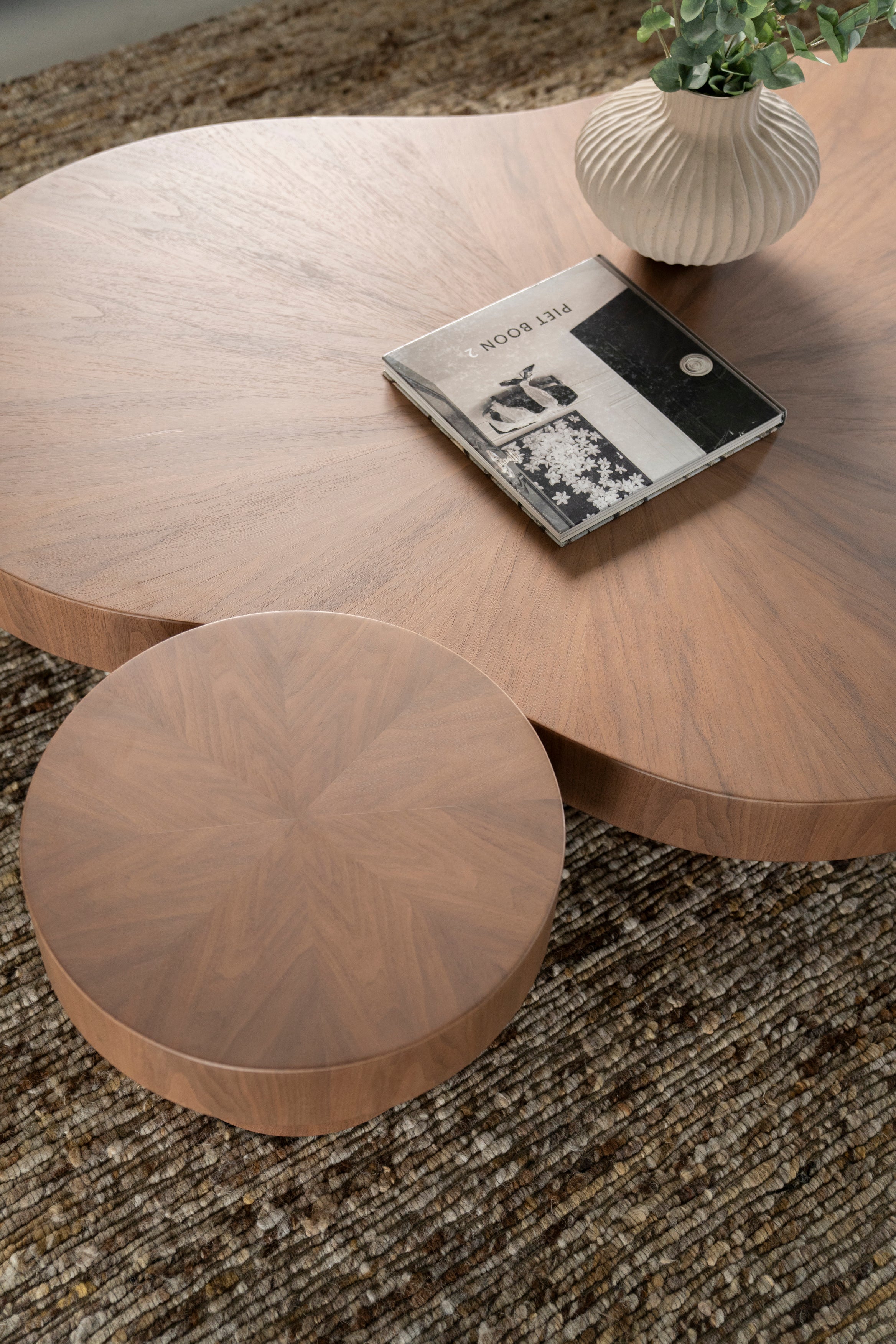 BOBBIE Dark Walnut Veneer Side Table