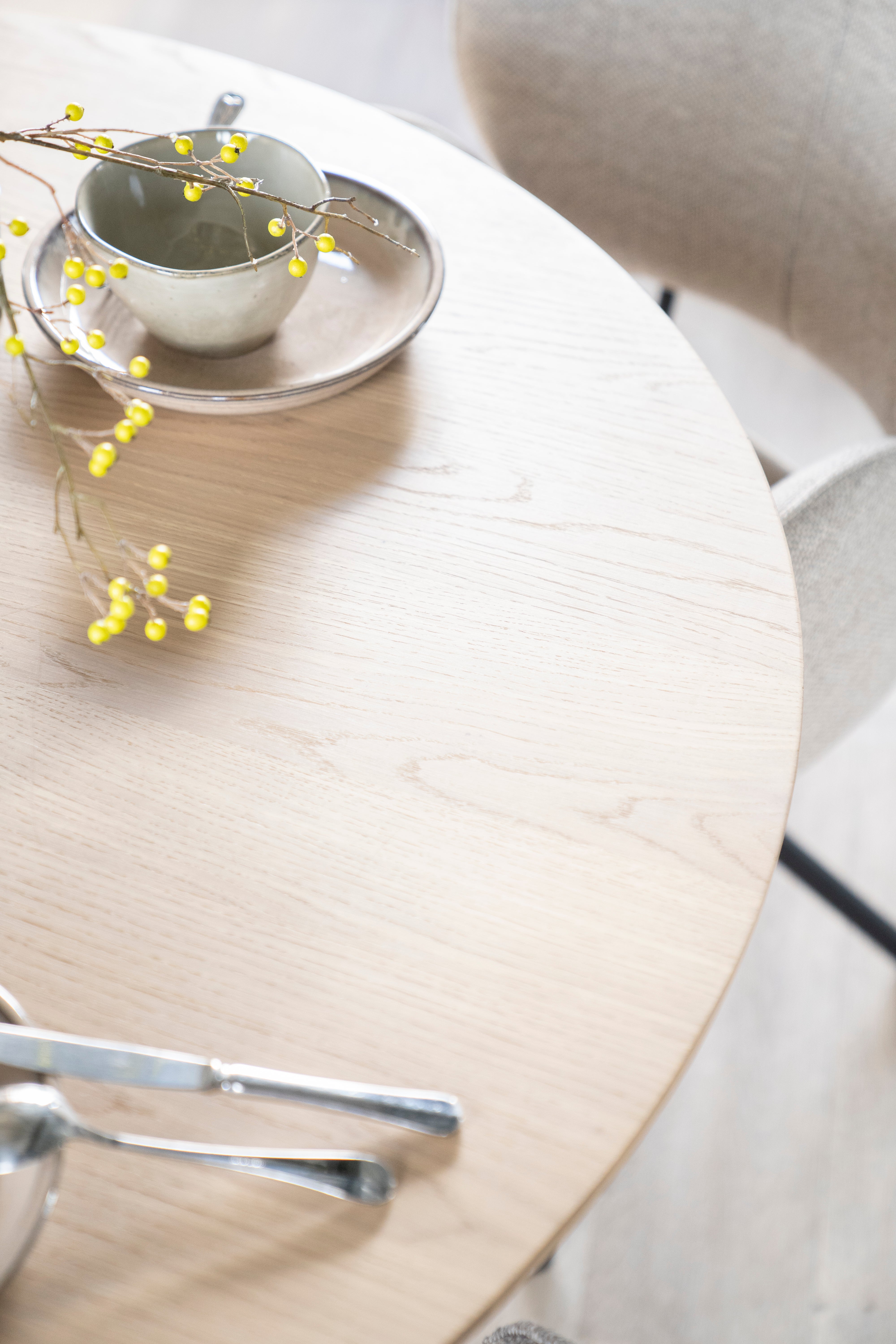 Stół okrągły NOLA fornir dębowy